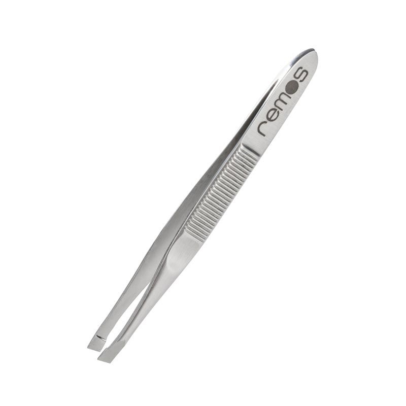 REMOS Pinzette mit schräger Spitze, 8 cm