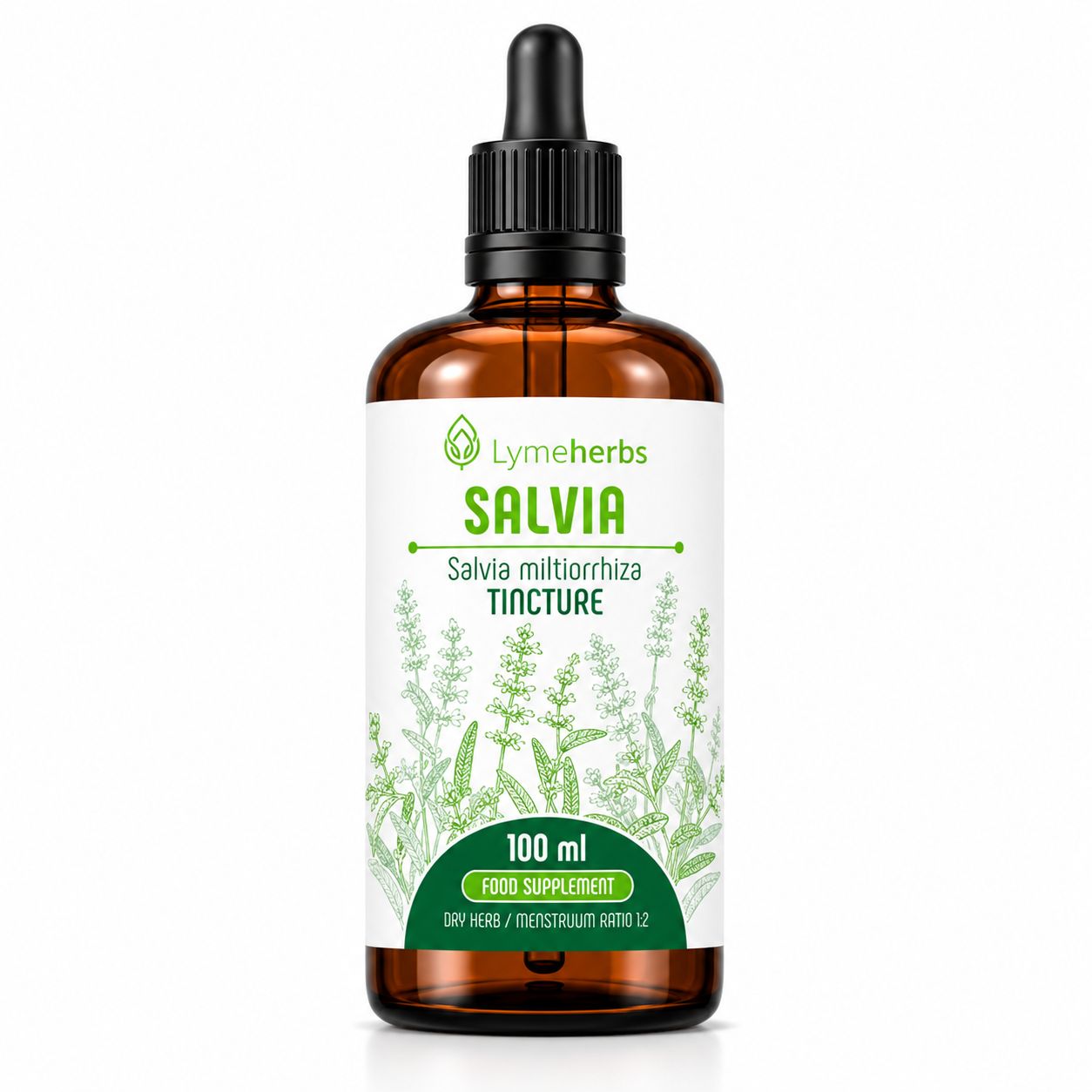 Lymeherbs Tintura di radice di Salvia (salvia rossa) 1:2