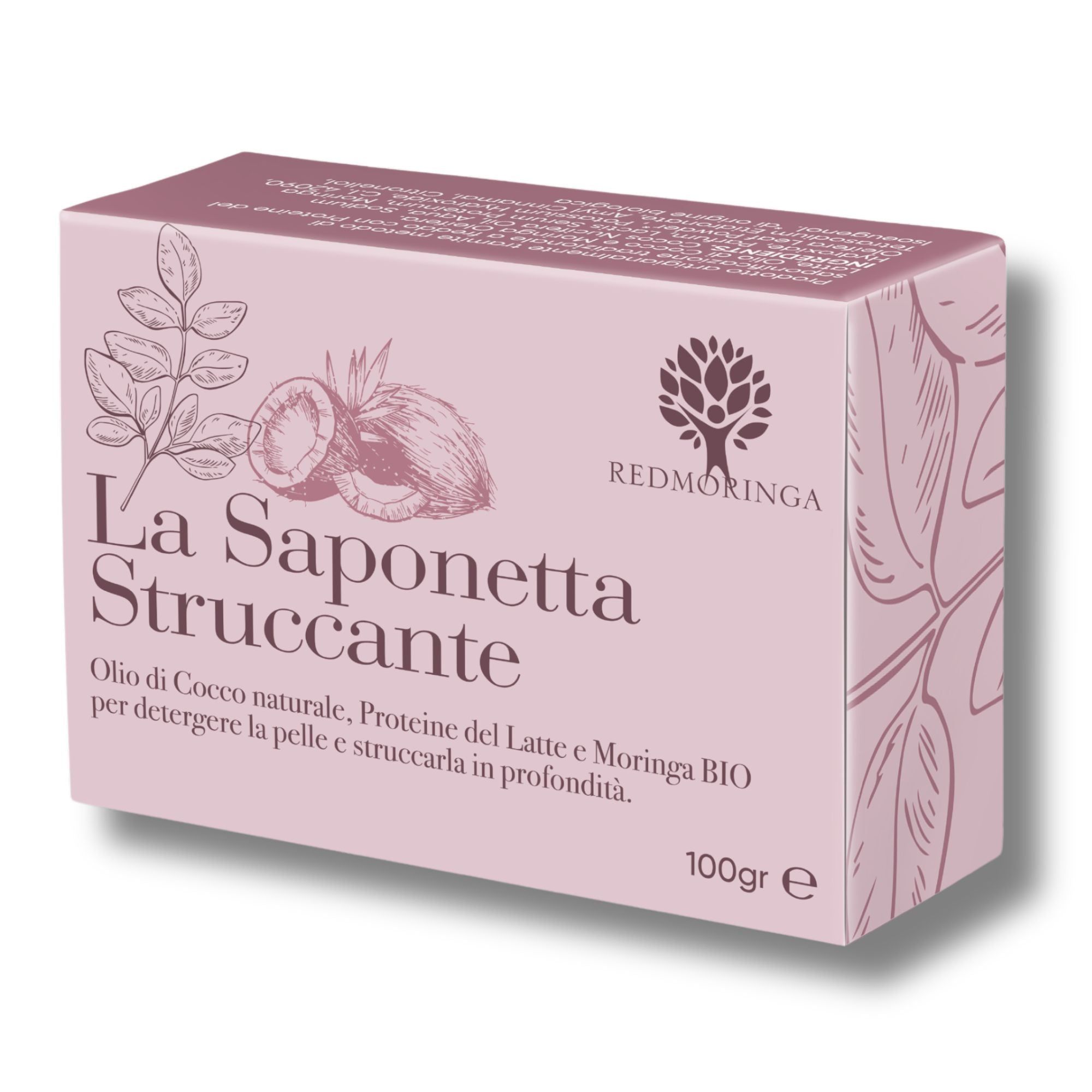 RedMoringa Saponetta Struccante Naturale – Detergente Delicato Viso