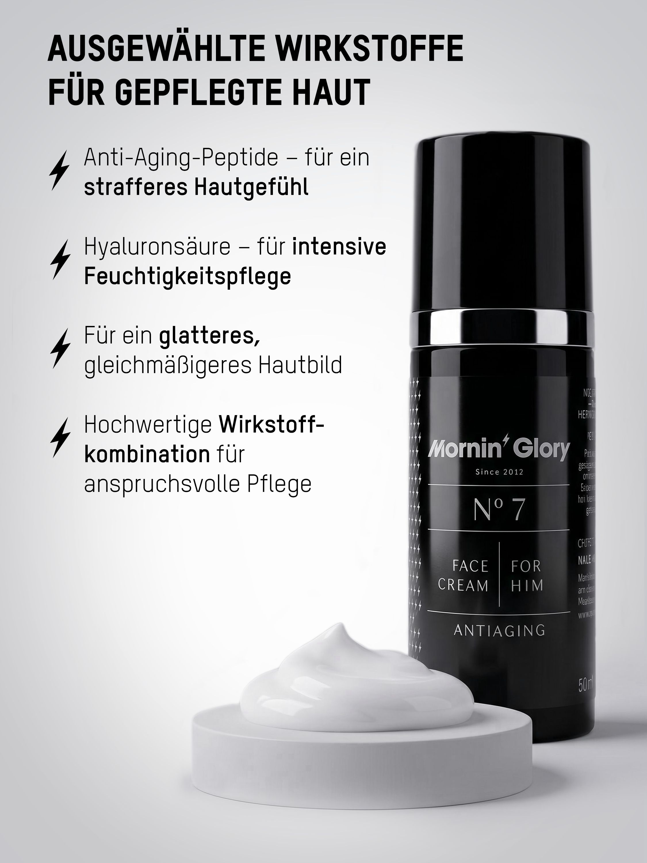 Mornin’ Glory N°7 – Anti-Falten Gesichtscreme für Männer