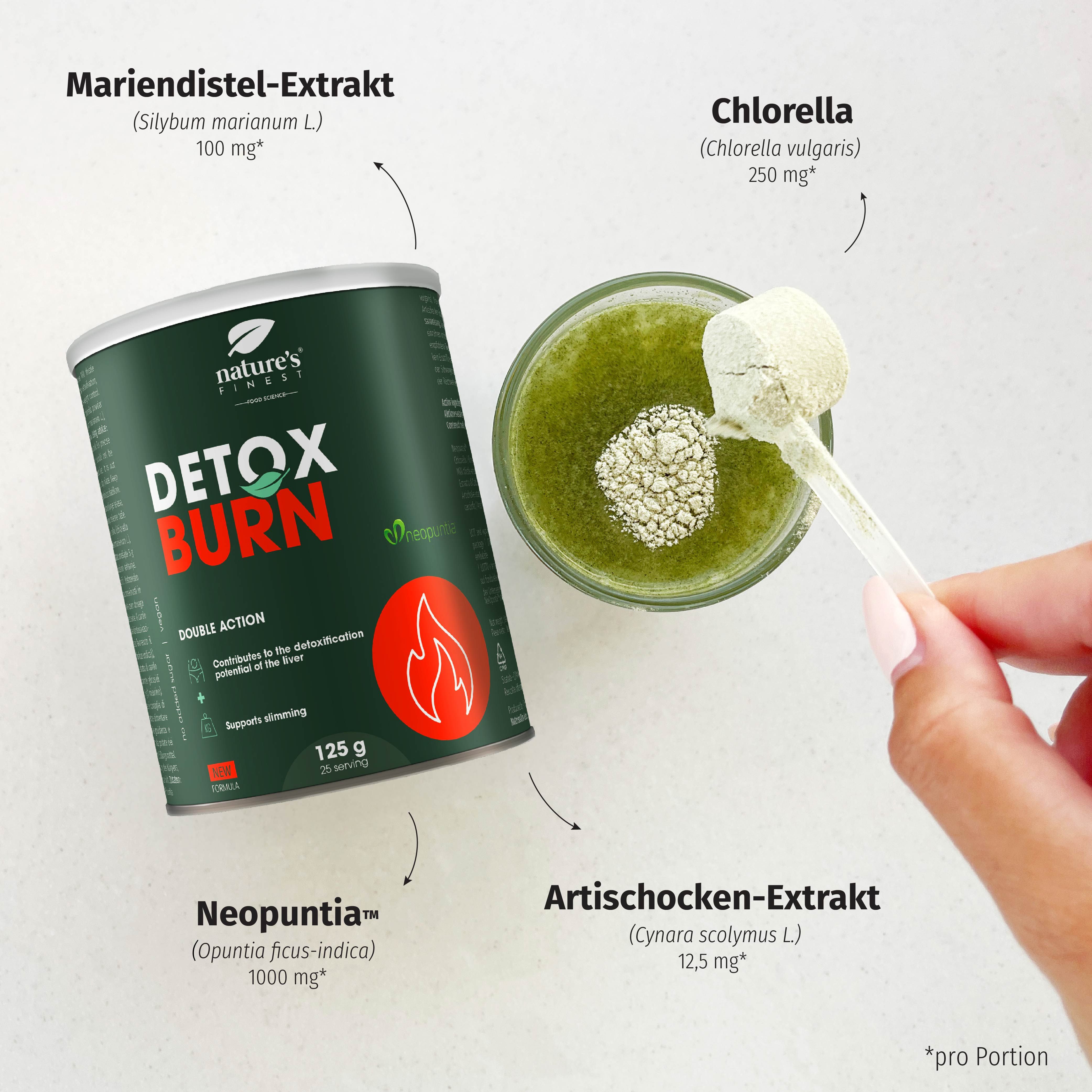 Nature's Finest Detox Belly Burn - Ergänzung zum Entgiftung, Abnehmen und Fettverbrenner