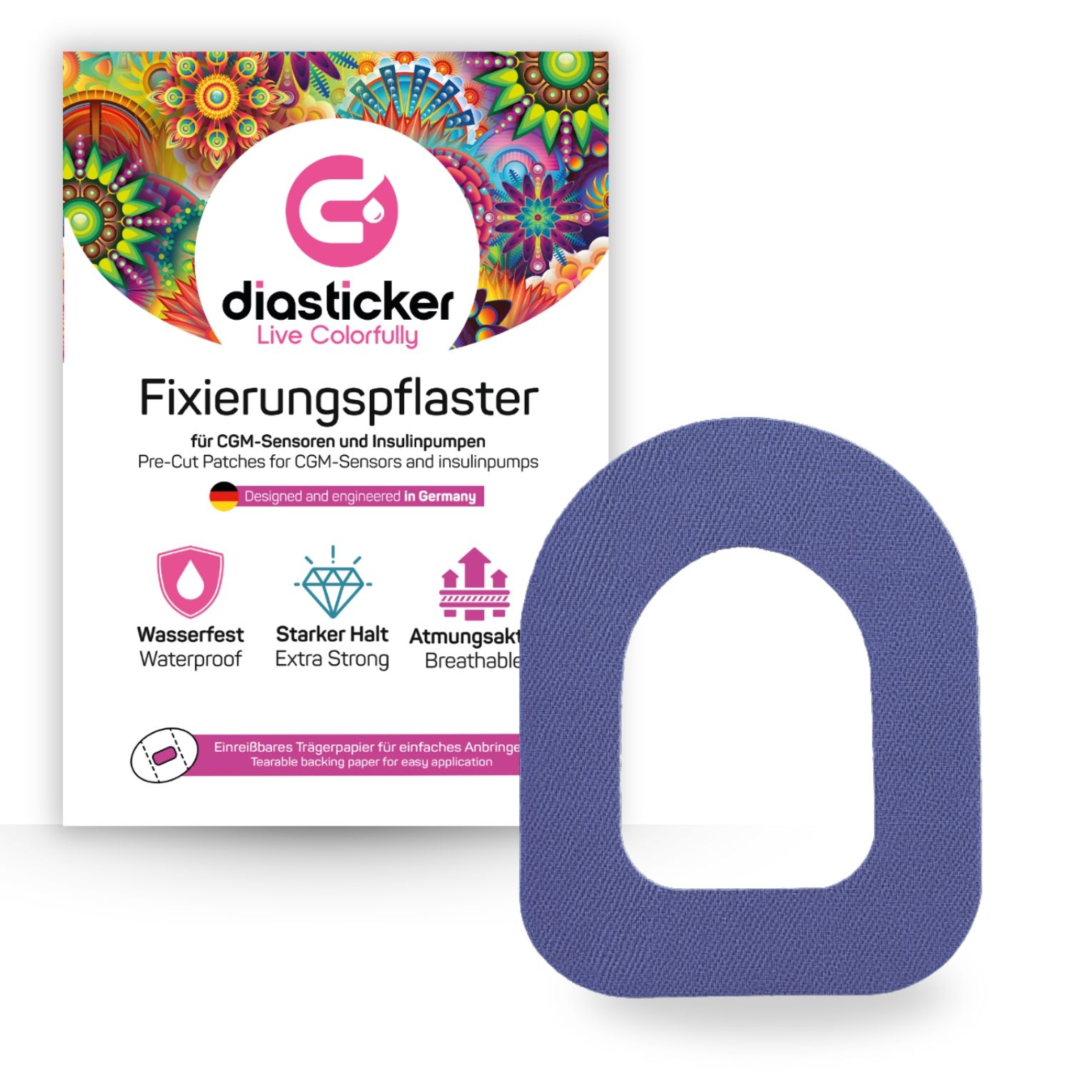 Diasticker® Omnipod Fixierpflaster 'Dunkelblau' 10 St