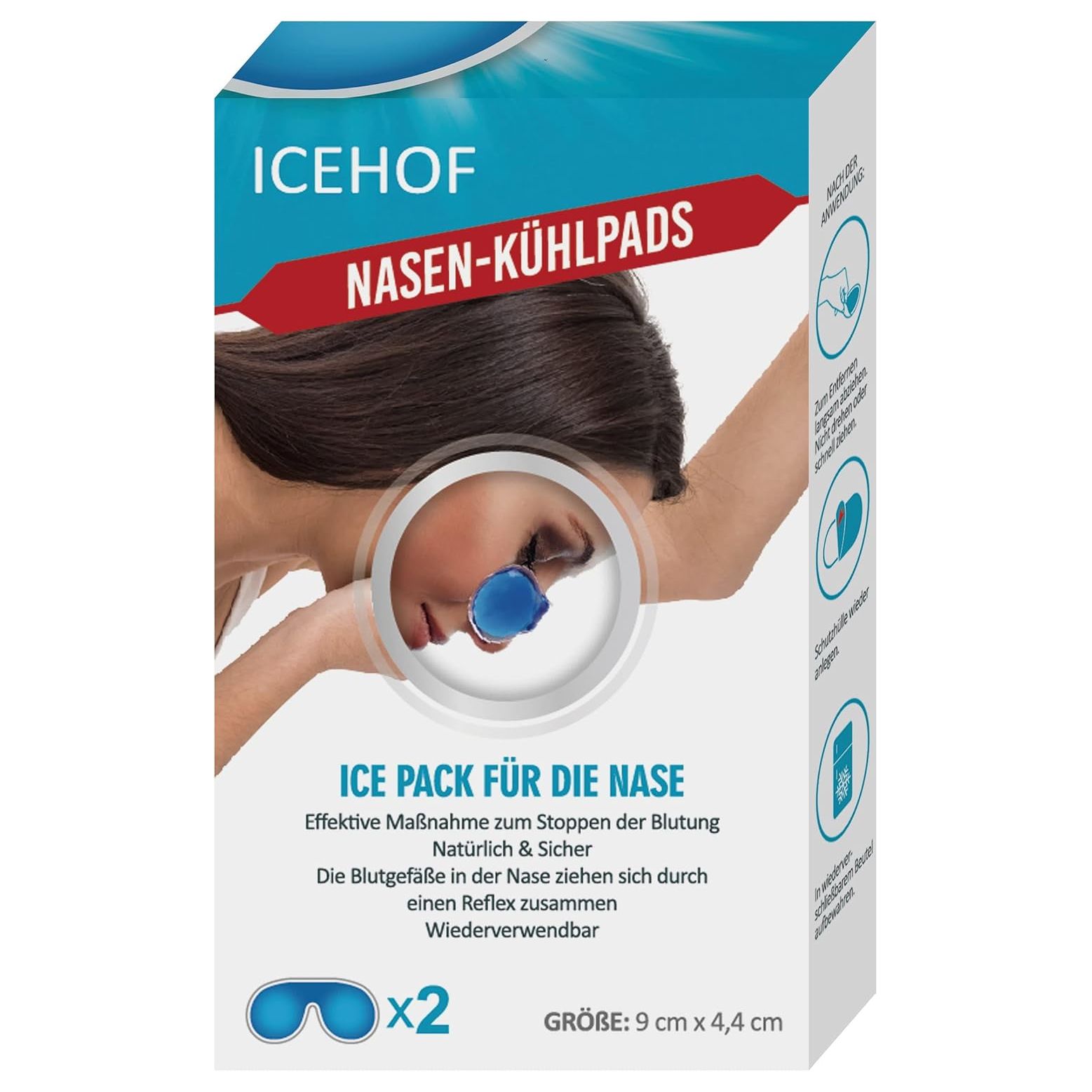 Icehof Nasen Kühlpads 1 St Maske