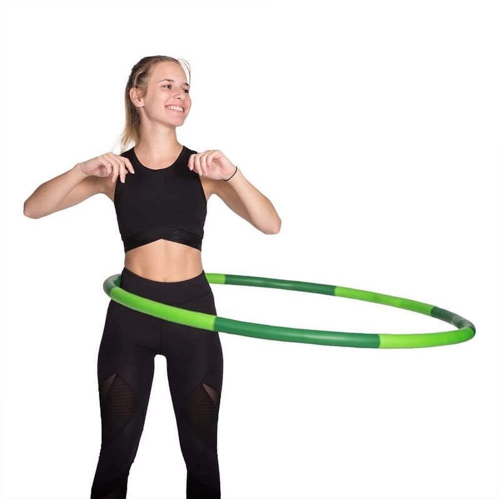 Hoopomania Light Hoop Hellgrün/Dunkelgrün Schaumstoff-Hula-Hoop, 1,2 kg, Ø 100 cm 1 St