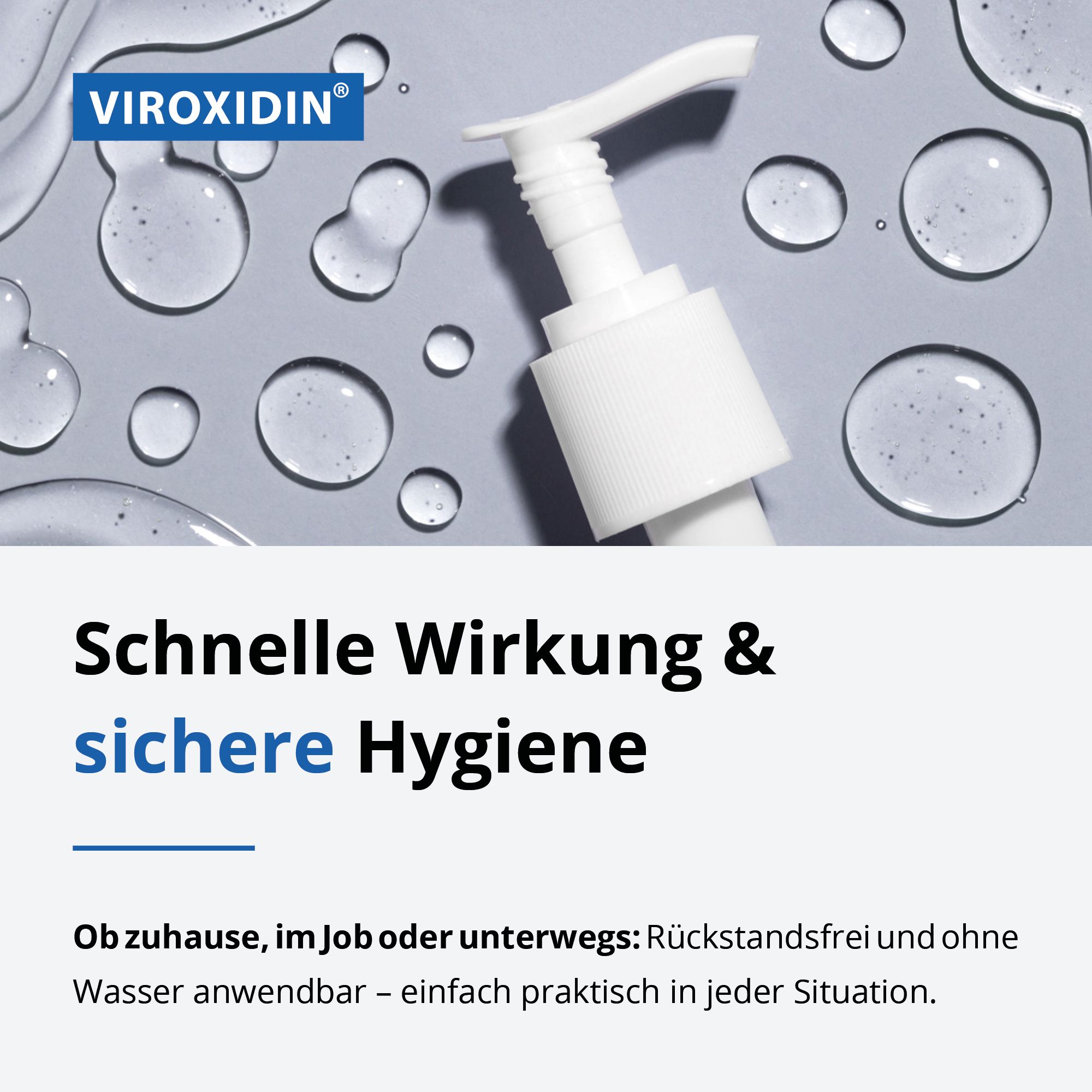 Viroxidin Med Desinfektionsmittel für Hände