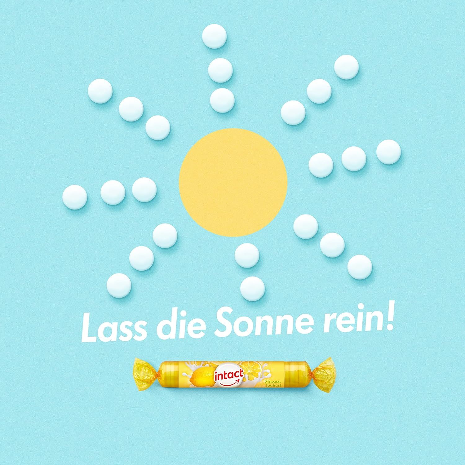 intact Zitrone-Joghurt Traubenzucker Bonbons