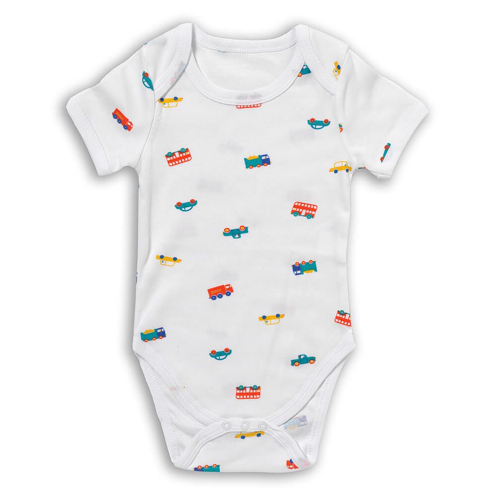 schlummersack Baby Body Kurzarm aus 100% Bio-Baumwolle Größe 80 Autos