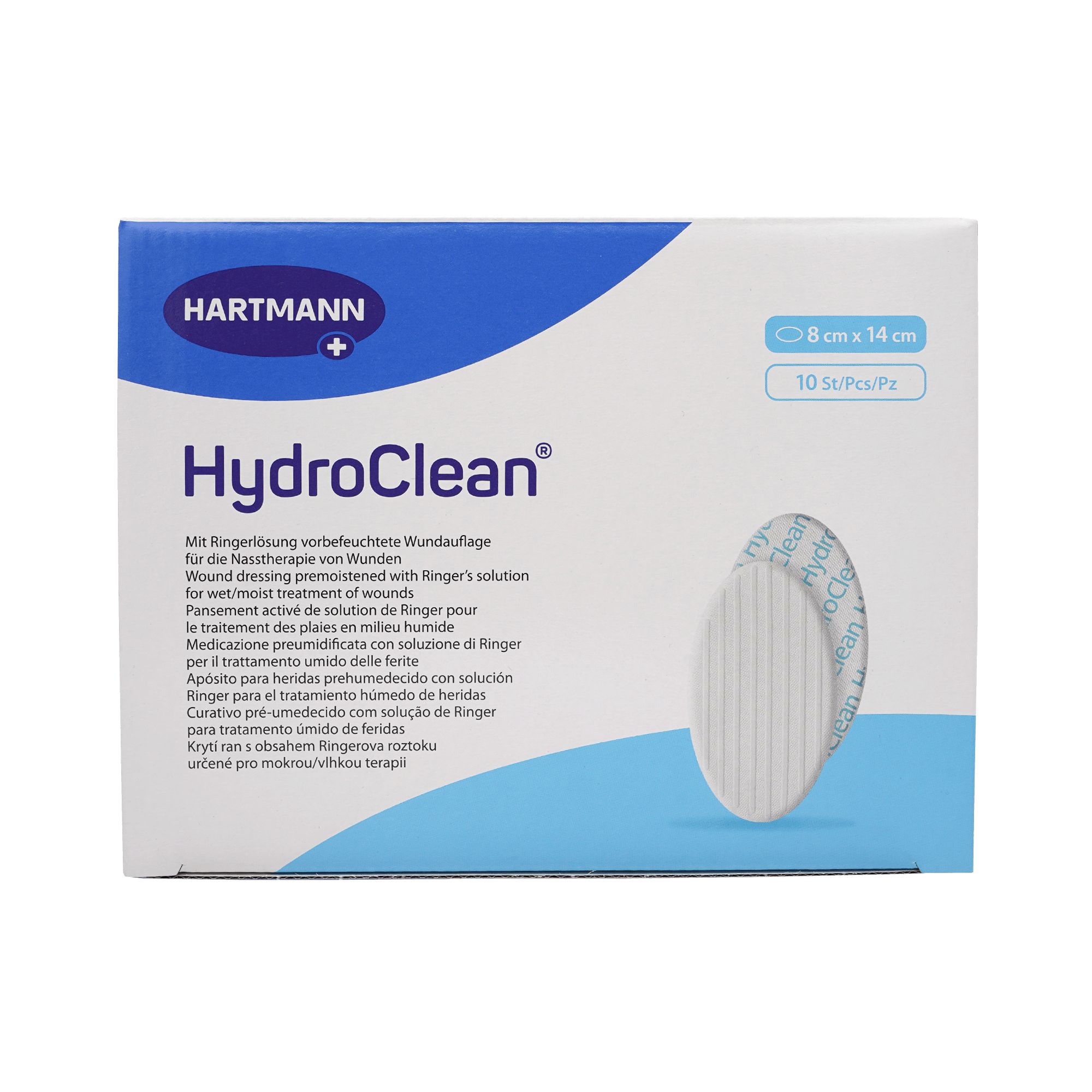 HydroClean 8x14cm oval 10 St Kombipackung