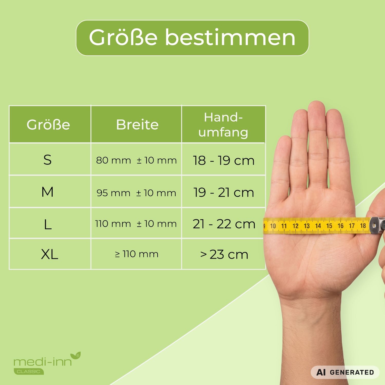 Medi-Inn Nitril Green Plus Einmalhandschuhe