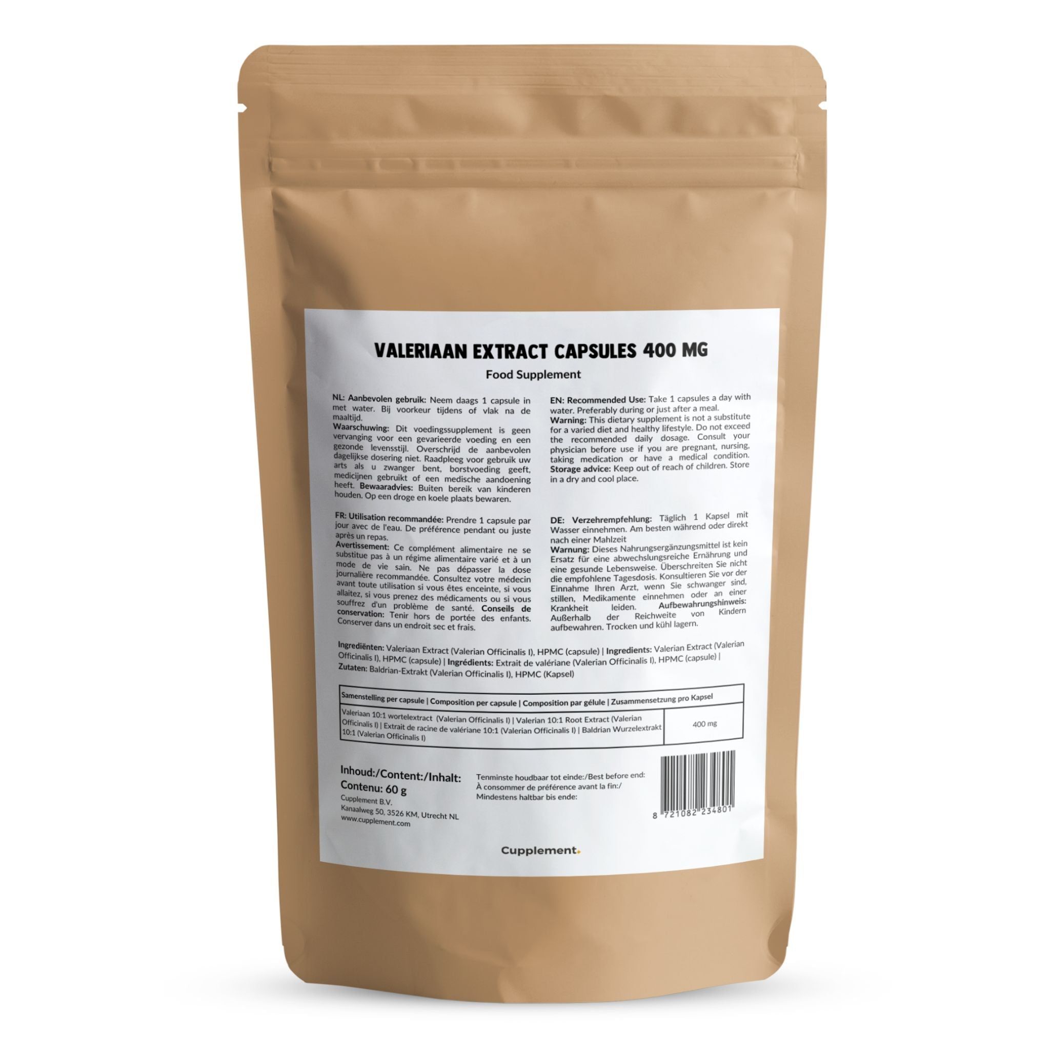 Cupplement® - Baldrian Extrakt Kapseln 400 mg