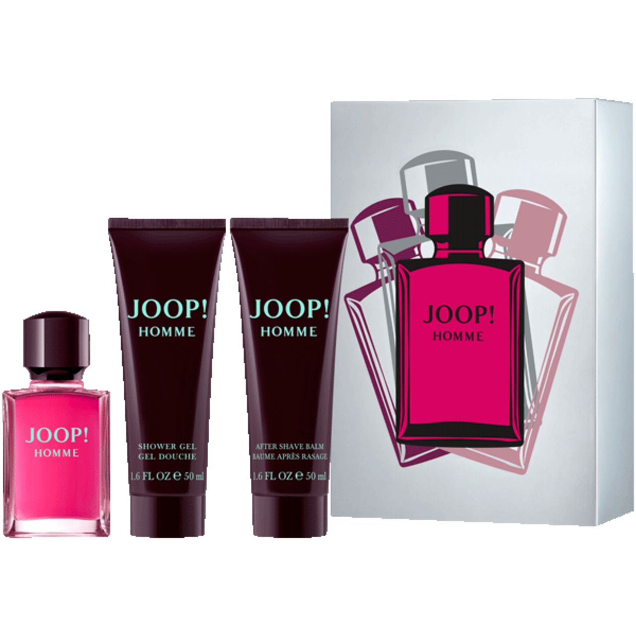 Joop!, Homme Set = E.d.T. Nat. Spray 30 ml + After Shave Balm 50 ml + Shower Gel 50 ml