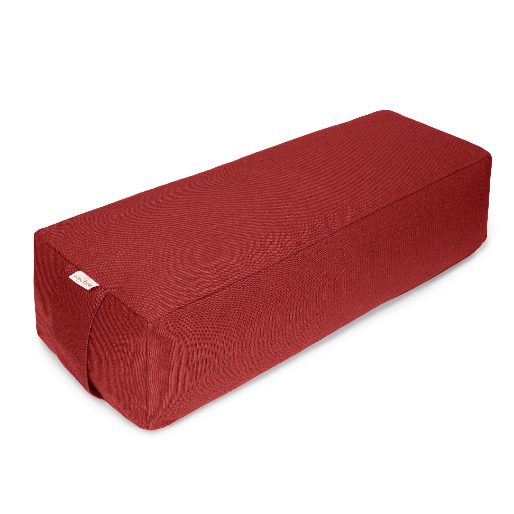 yogabox Yoga und Pilates Rechteckbolster Basic - bordeaux 60 x 20 14,0 cm 1 St