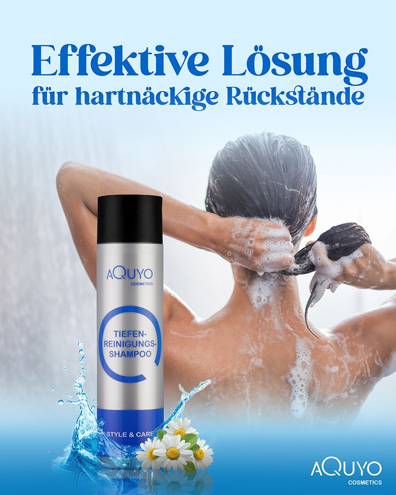 Style & Care Tiefenreinigung Shampoo zur Haarpflege, entfernt Klebereste und Rückstände aus dem Haar