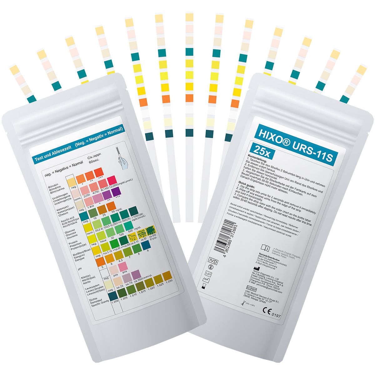 HIXO 11in1 Gesundheitstest Selbsttest Urin-Schnelltest