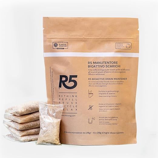 R5 Bioaktiver Abflussreiniger, Zusatz mit Effektiven Mikroorganismen 1 St