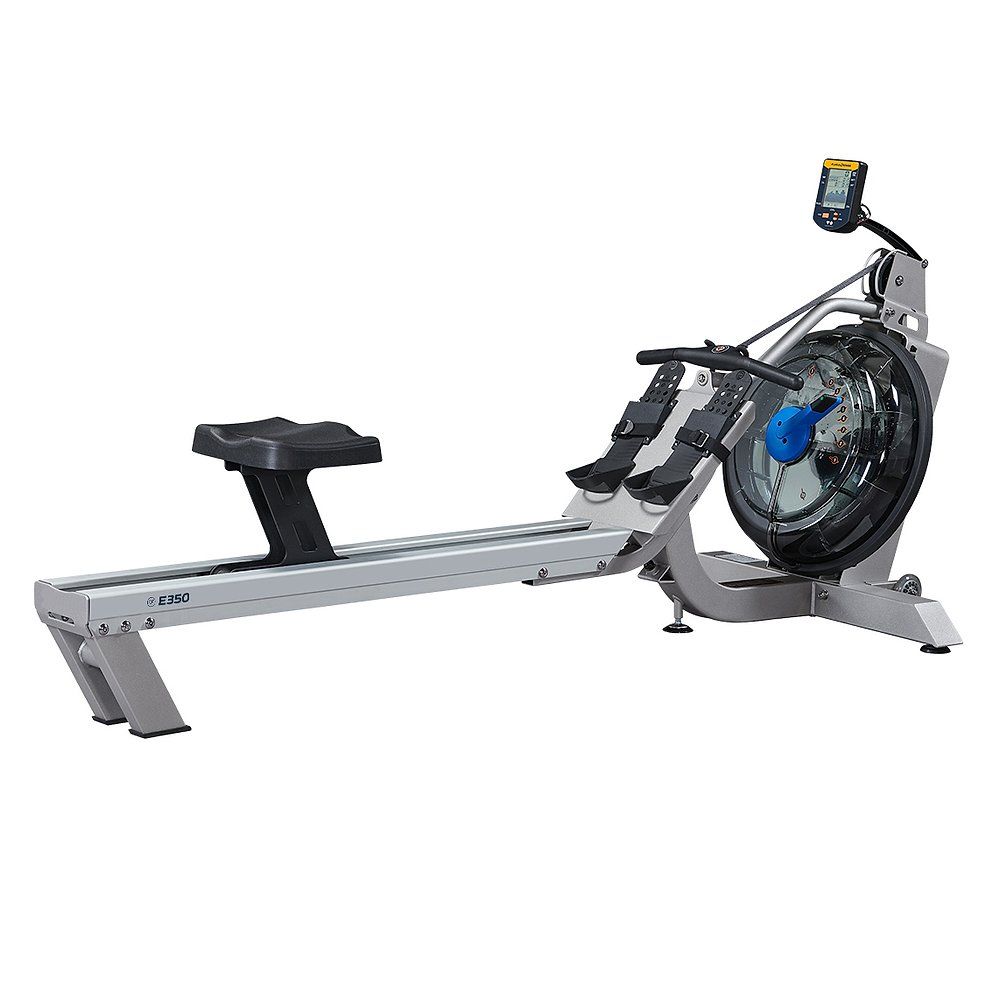 Vorderansicht des Fluid Rudergeräts Evolution Series E350 mit Display.