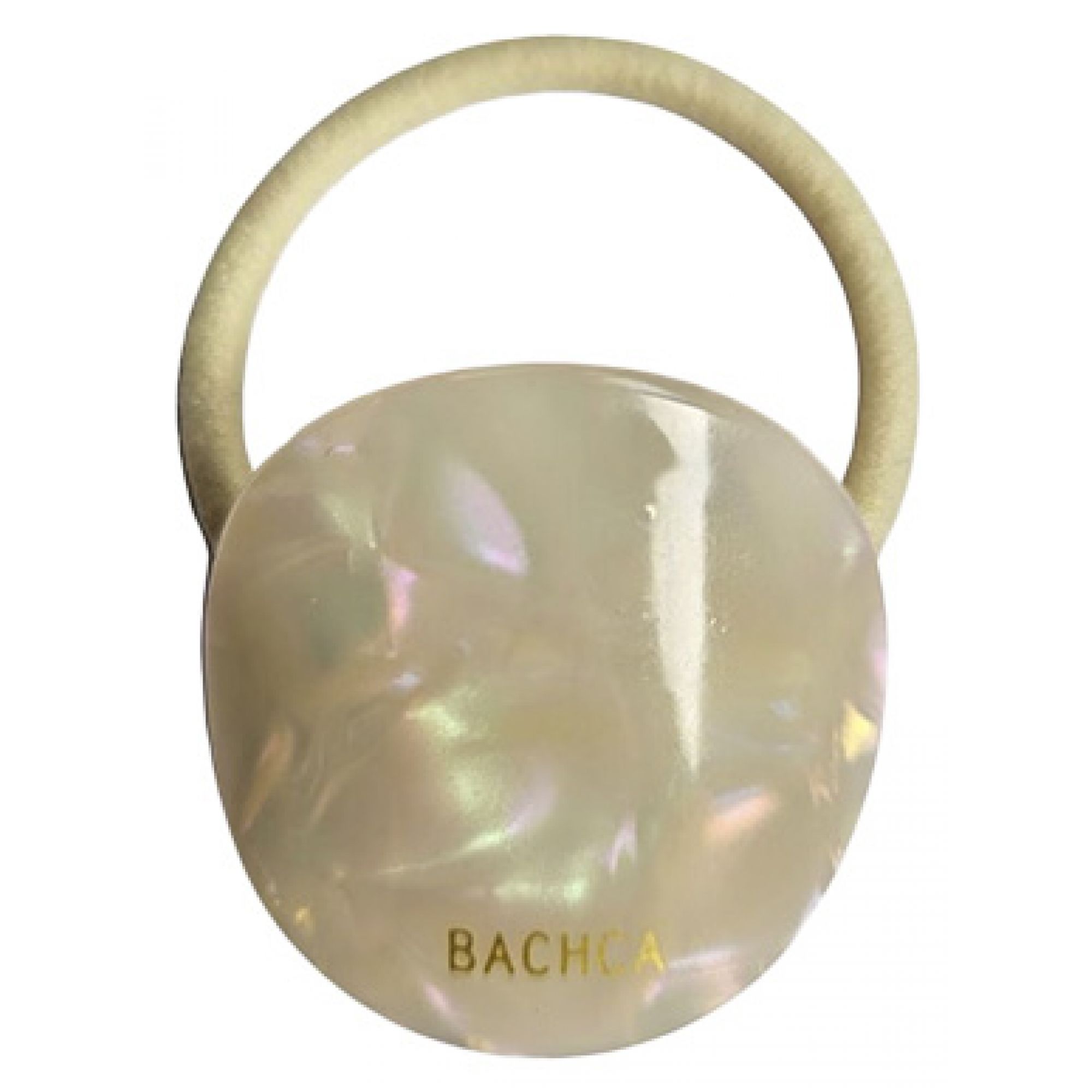 Bachca Haargummi mit Perlmuttplatte 1 5,2x2x8 cm