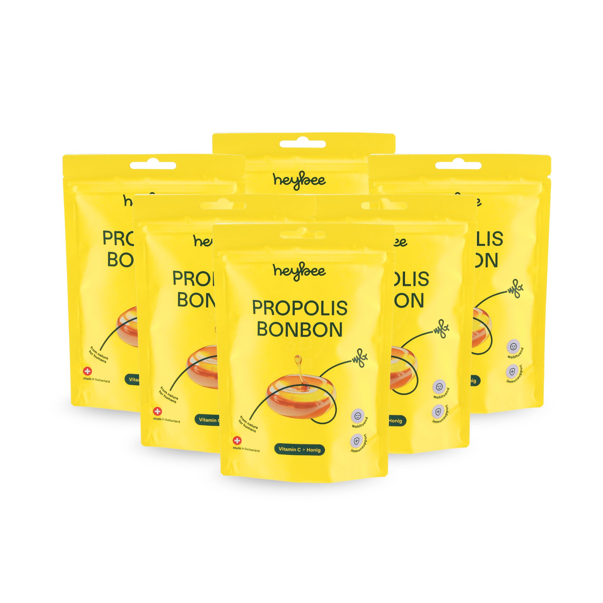 heybee Propolis Bonbons - 6er Packung 6x65 g