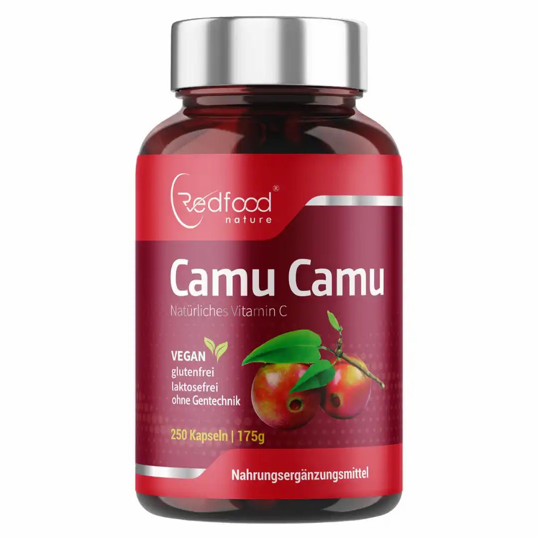 Redfood® natürliches Vitamin C aus Camu Extrakt 1 g Kapseln