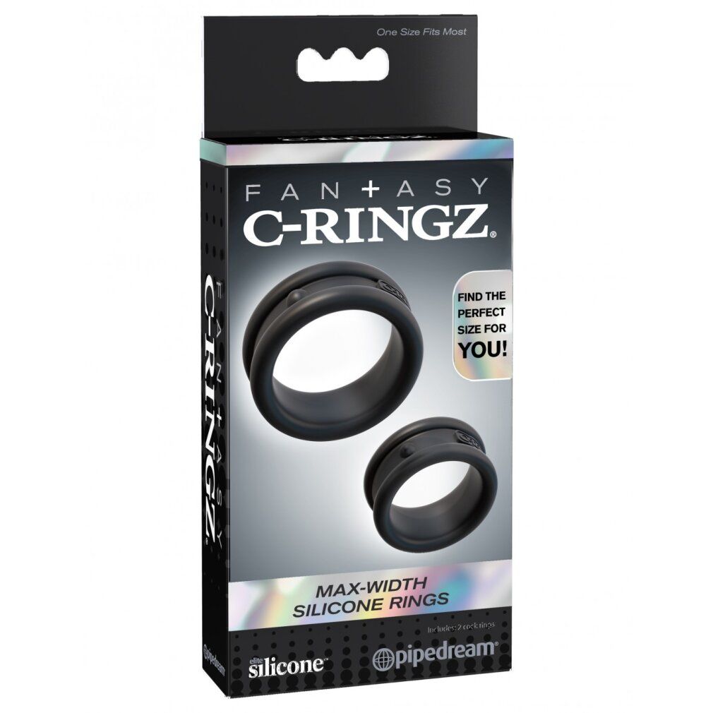 Breite Penisringe, 2-er Set | Fantasy C-Ringz