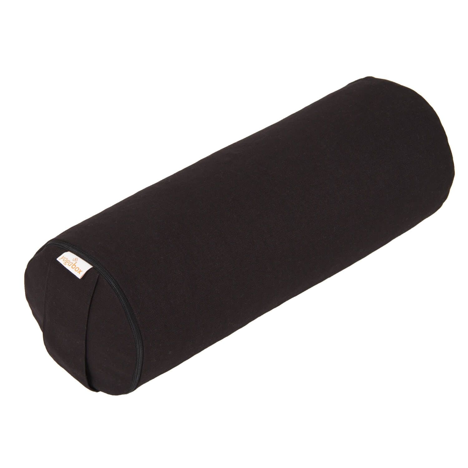 yogabox Yoga MINI BOLSTER / Nackenrolle BASIC - schwarz - 38 x 15 x 15,0 cm
