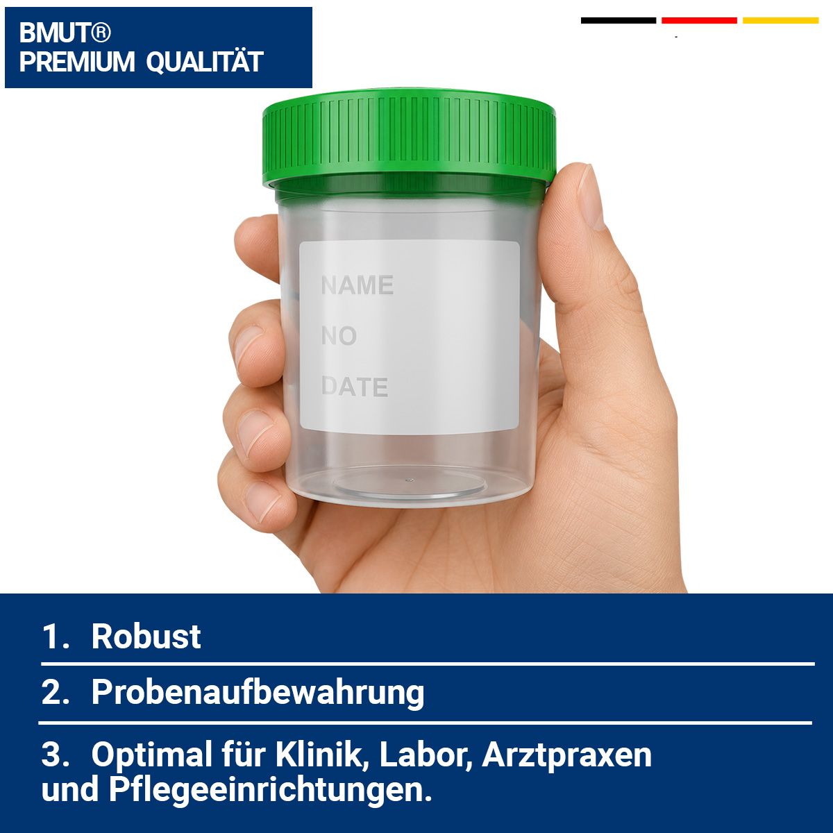 BMUT Urinbecher - Probenbecher 100ml