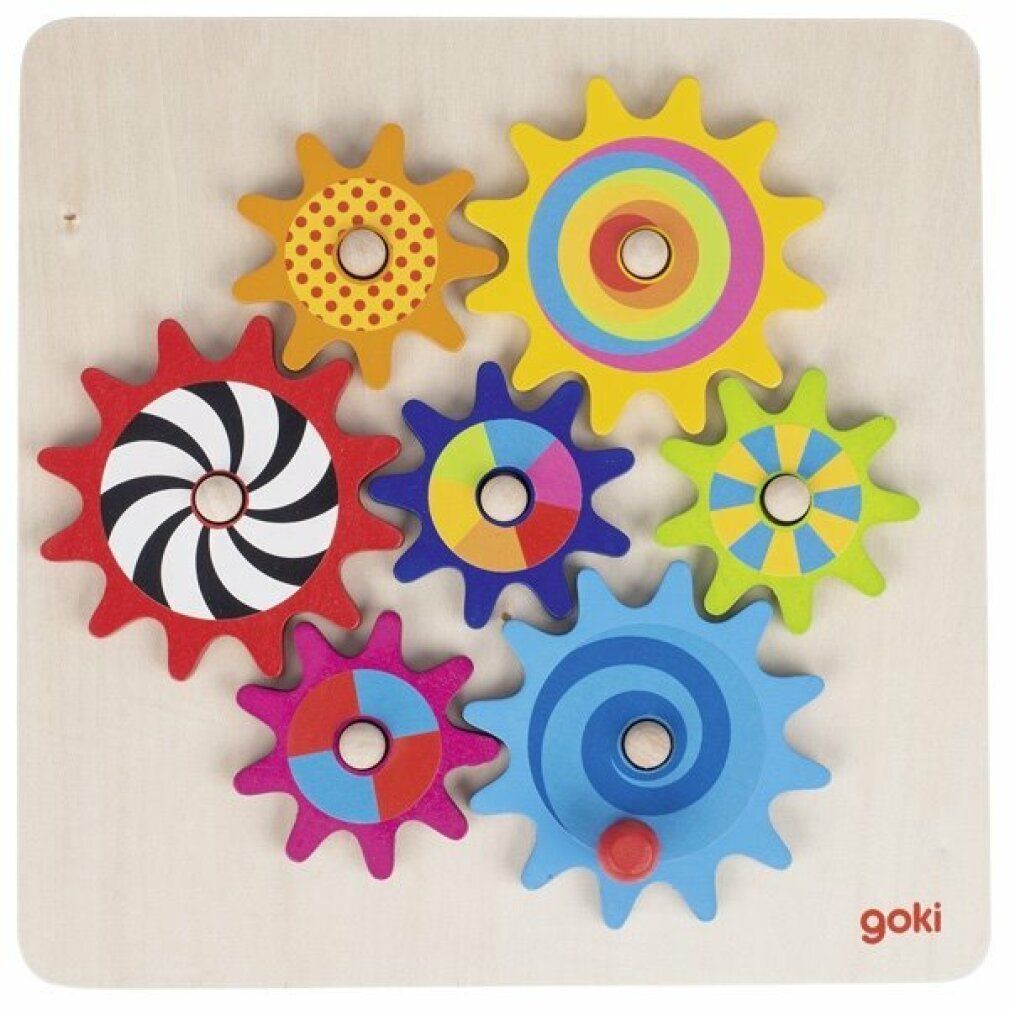 Puzzle a ruota dentata Goki, 8 pezzi.