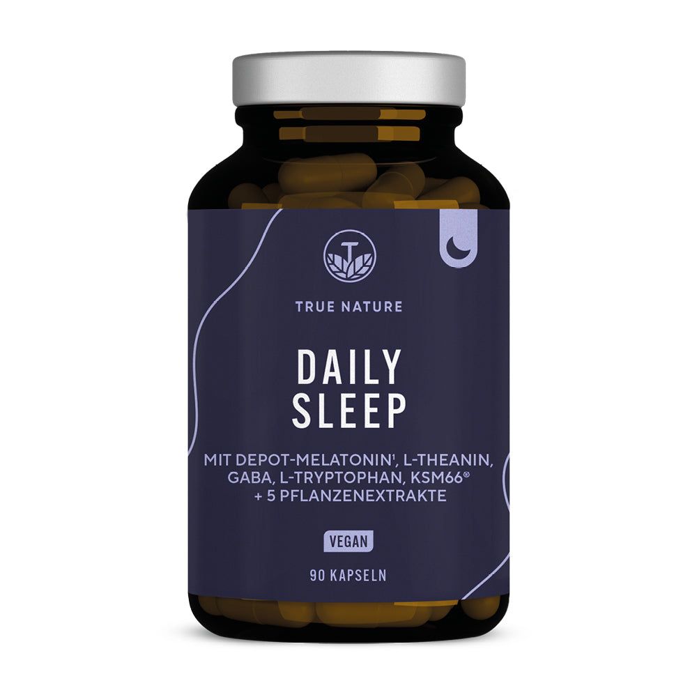 Schlafkapseln Testsieger Daily Sleep - Premium Schlaf-Komplex mit Melatonin True Nature® 90 St Kapseln