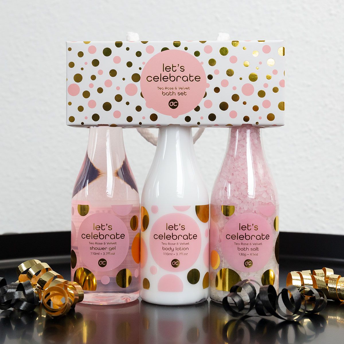 accentra Badeset LET'S CELEBRATE in Geschenkverpackung Geschenkset