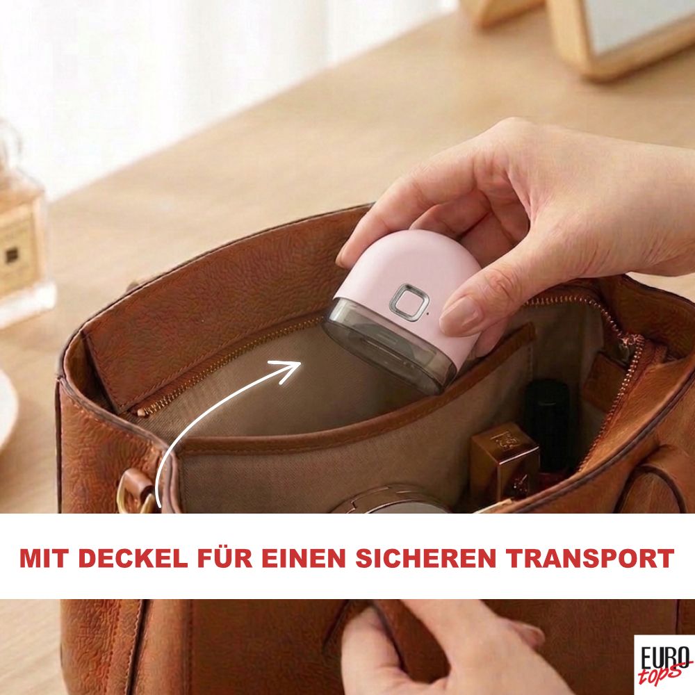EUROtops Nageltrimmer mit LED – elektrischer Nagelschneider mit 2 Stufen - Rosa