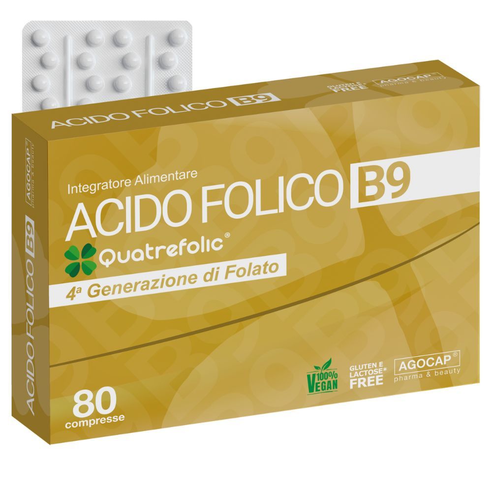 agocap - Acido Folico di 4 generazione Quatrefolic 80 compresse