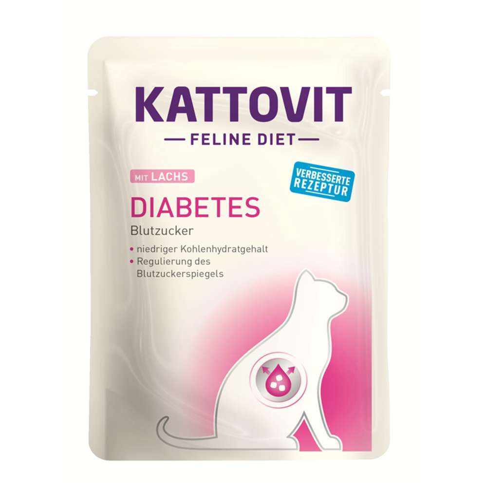 Kattovit - Feline Diet Pouchbeutel Diabetes/Gewicht 2,16 kg