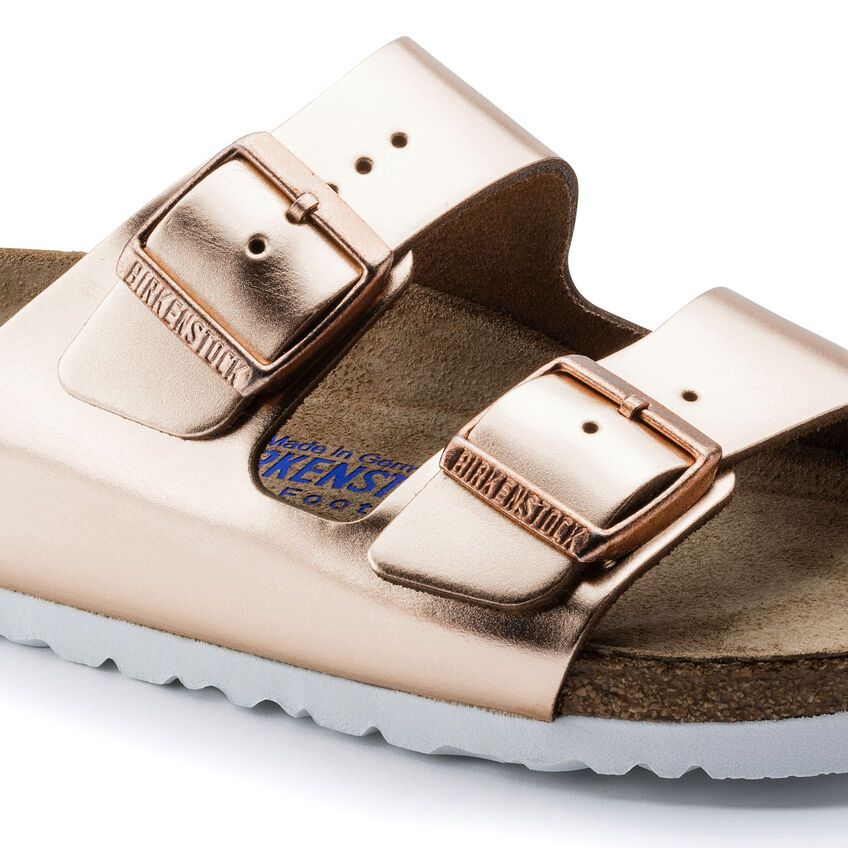 Birkenstock Arizona SFB metallic kupfer schmale Weite