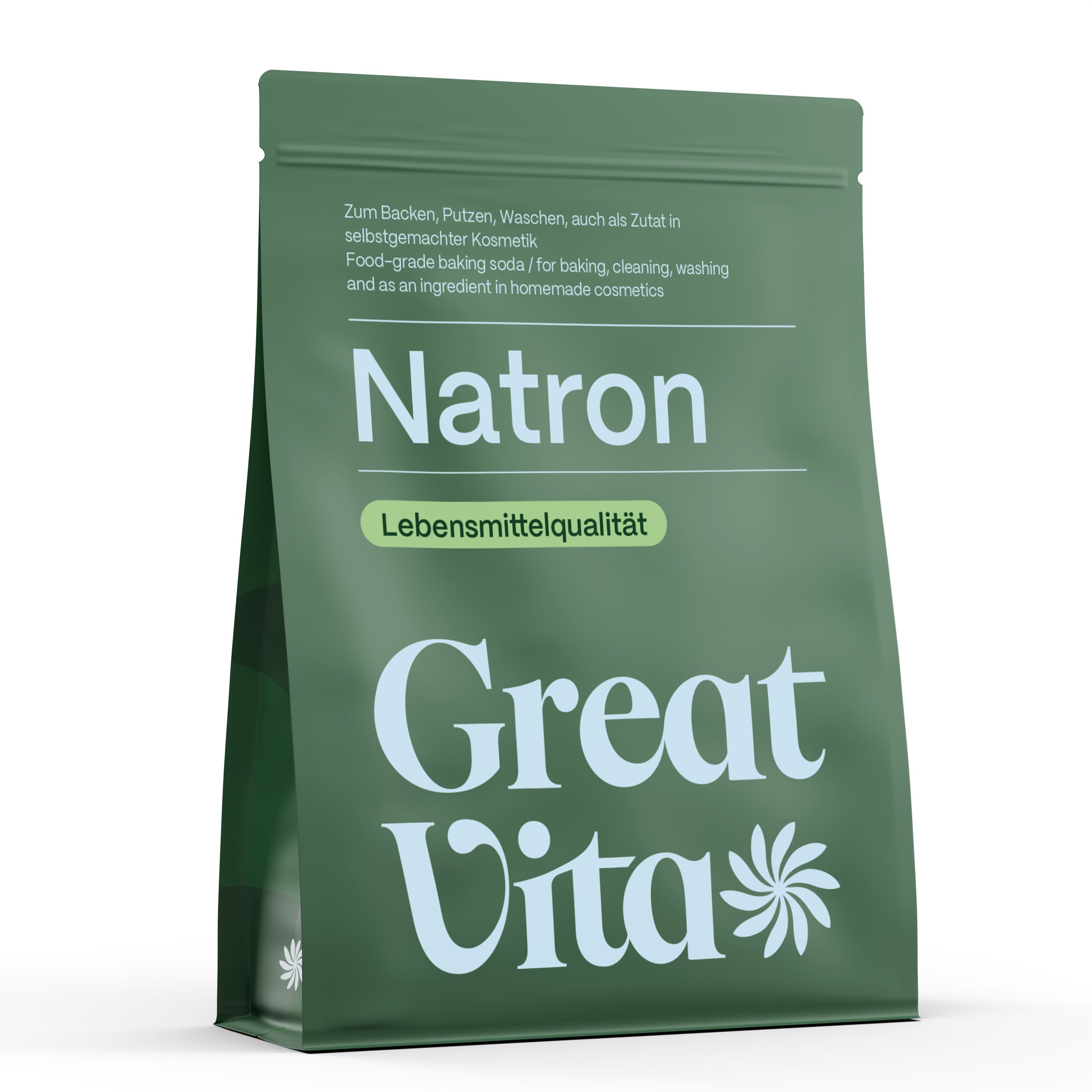 GreatVita Natron Pulver 4,5 kg Lebensmittelqualität - Baking Soda