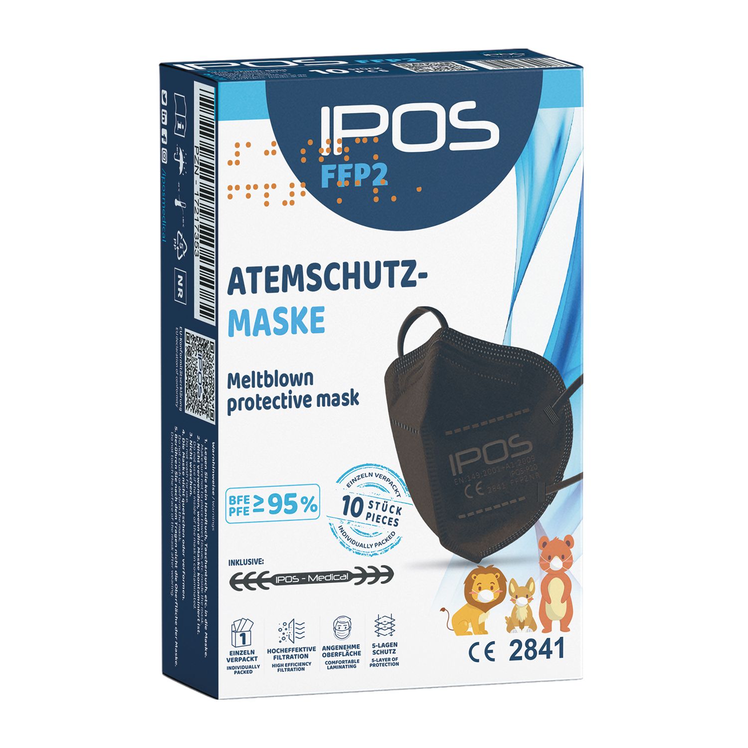 IPOS FFP2 EXTRA SMALL  Atemschutzmasken einzelverpackt