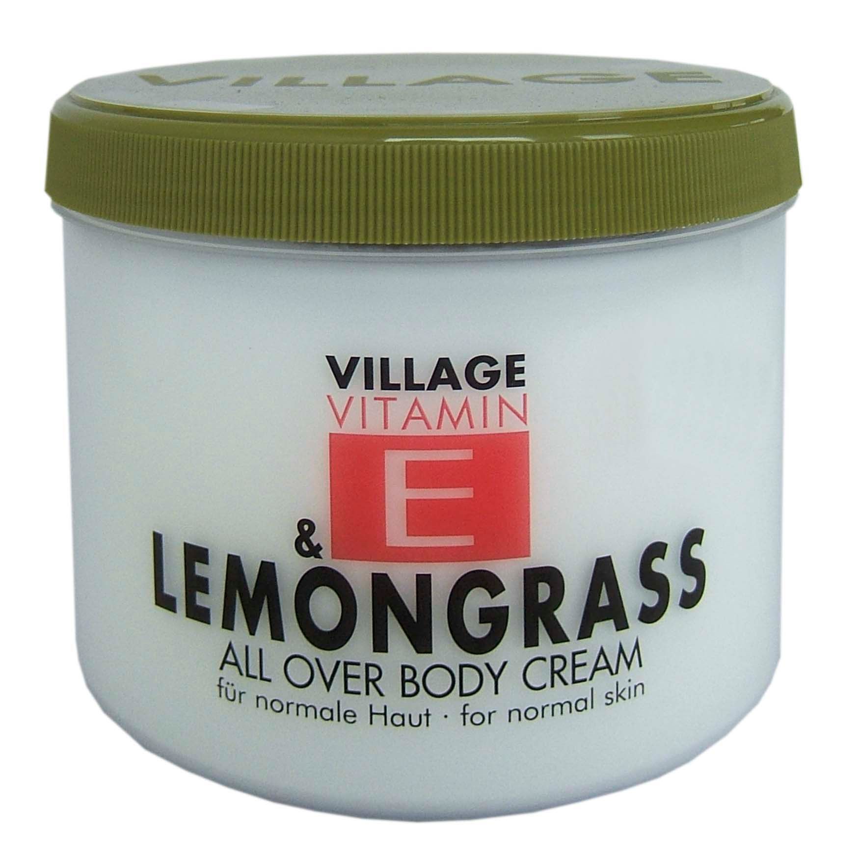 Village Cosmetics Vitamin E Lemongrass 500ml Körpercreme Körperpflege 950620 1 St