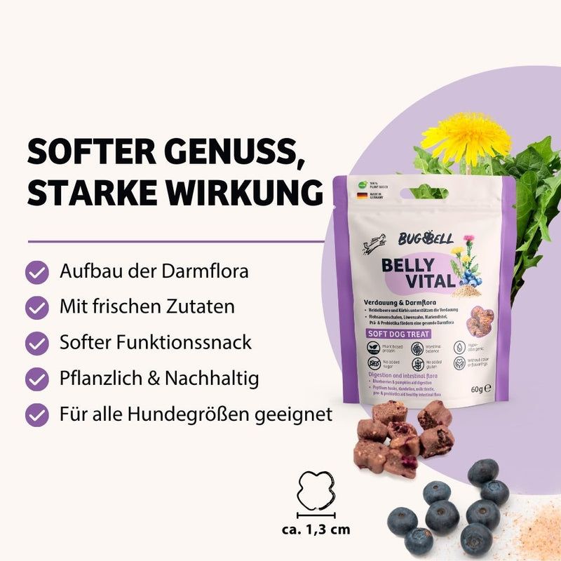 BugBell Weiche Hundeleckeri BellyVital  - Verdauung & Darmflora