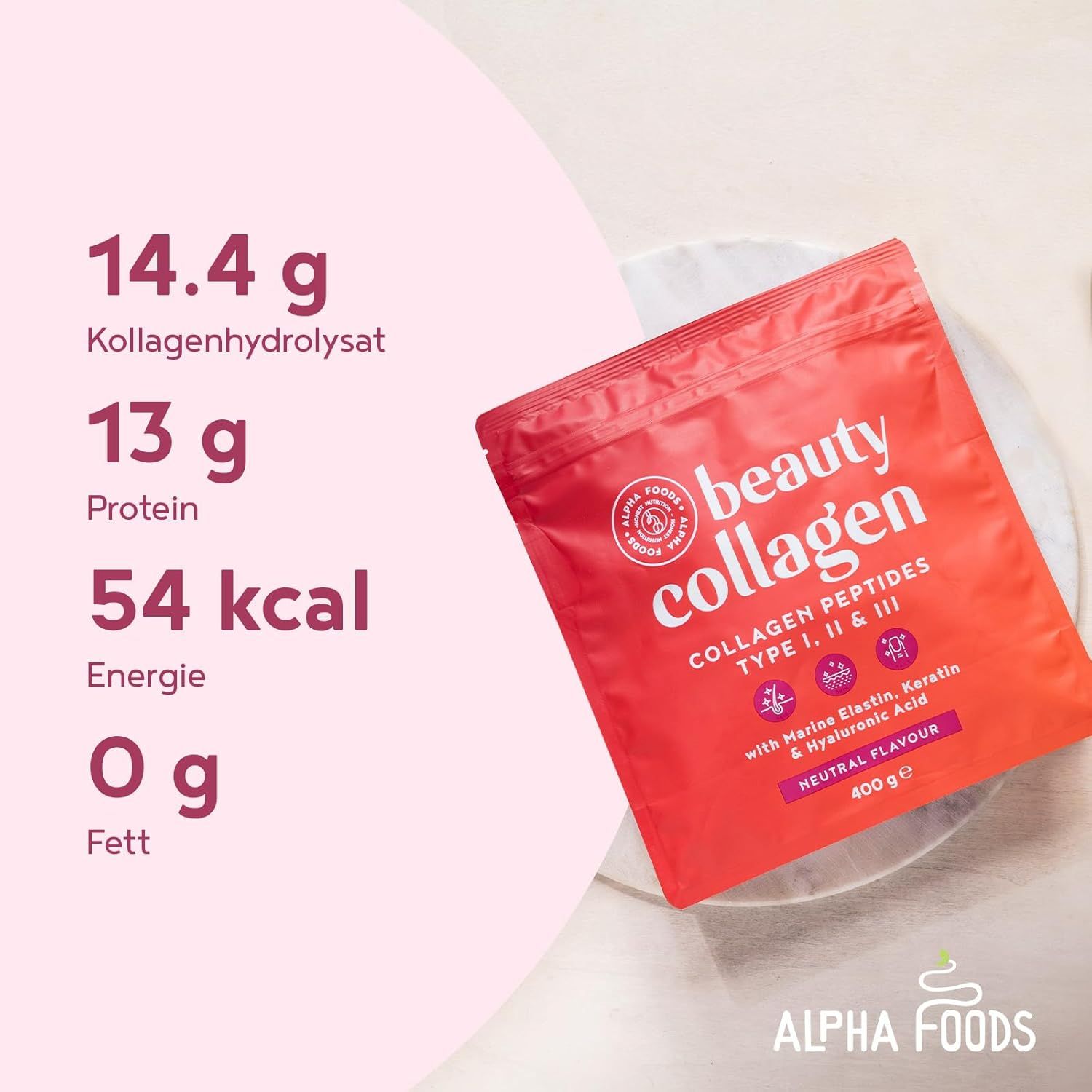 ALPHA FOODS BEAUTY COLLAGEN / STRUCTURE PROTEIN POWDER