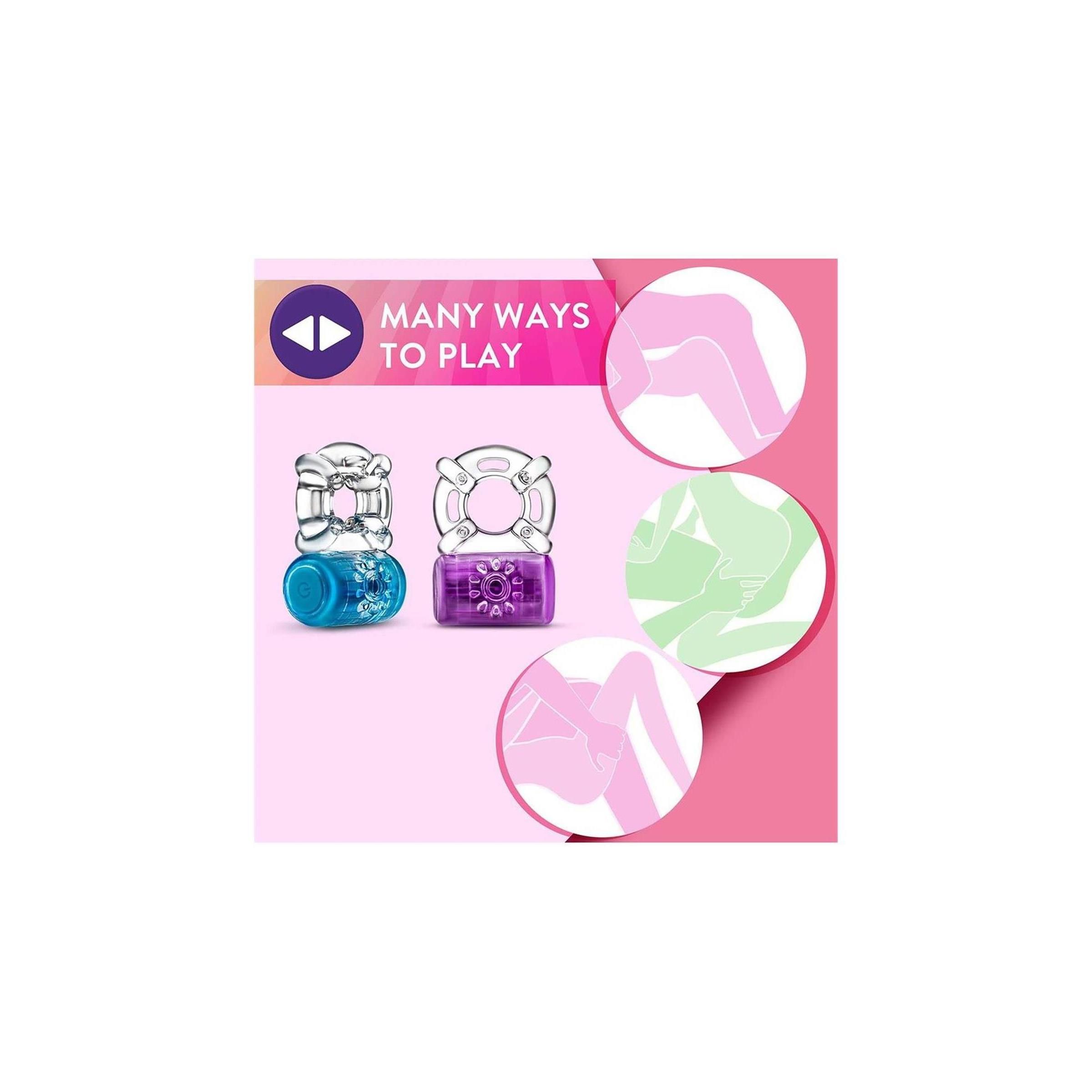 Blush - PLAY WITH ME ONE NIGHT STAND VIBRATING C-RING BLUE