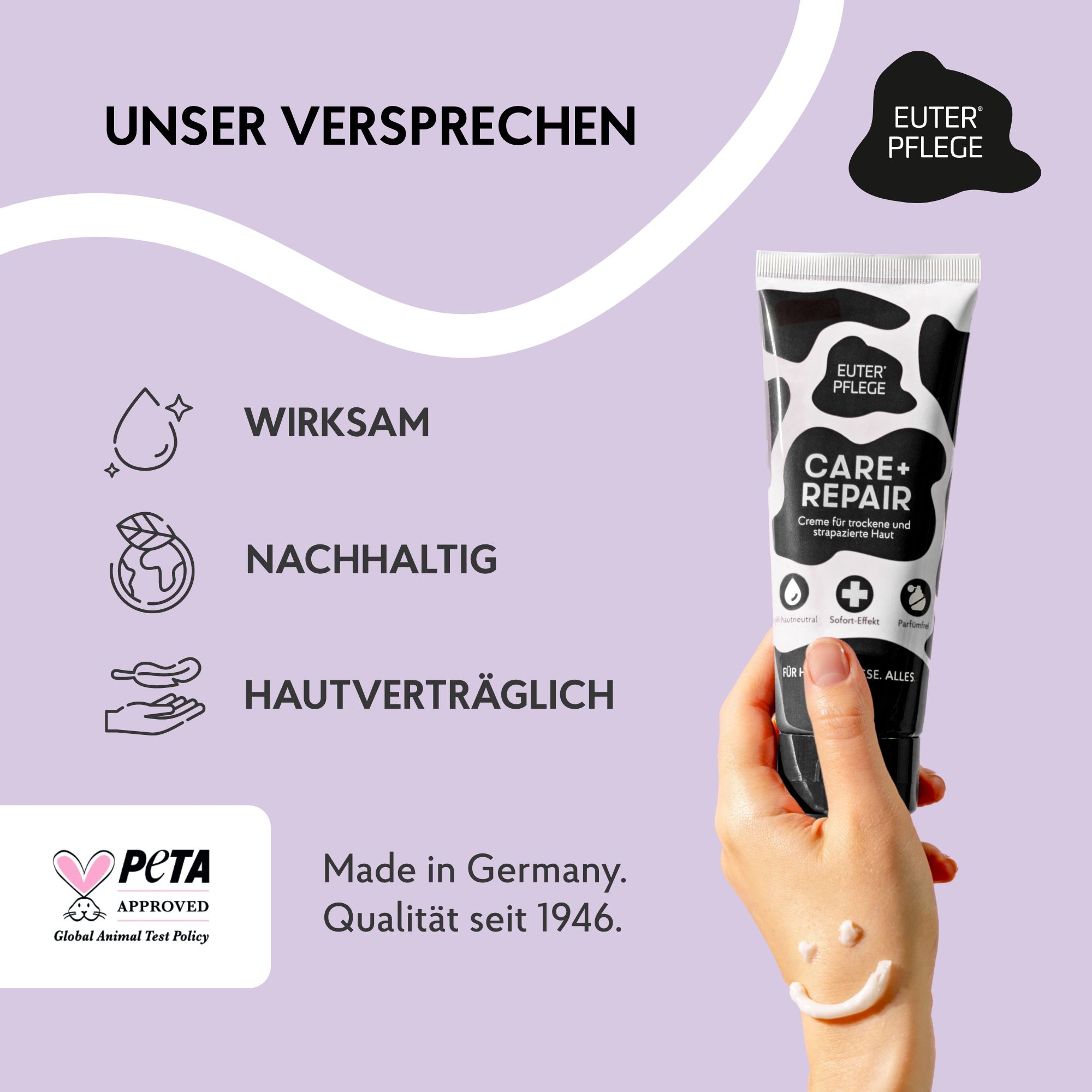 EUTERPFLEGE Deocreme ohne Duftstoffe für empfindliche Haut