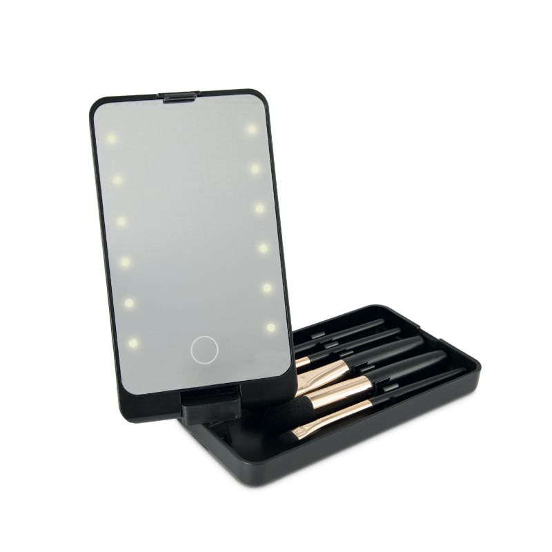 Bottega Verde Kit make-up con specchio led e 5 pennelli
