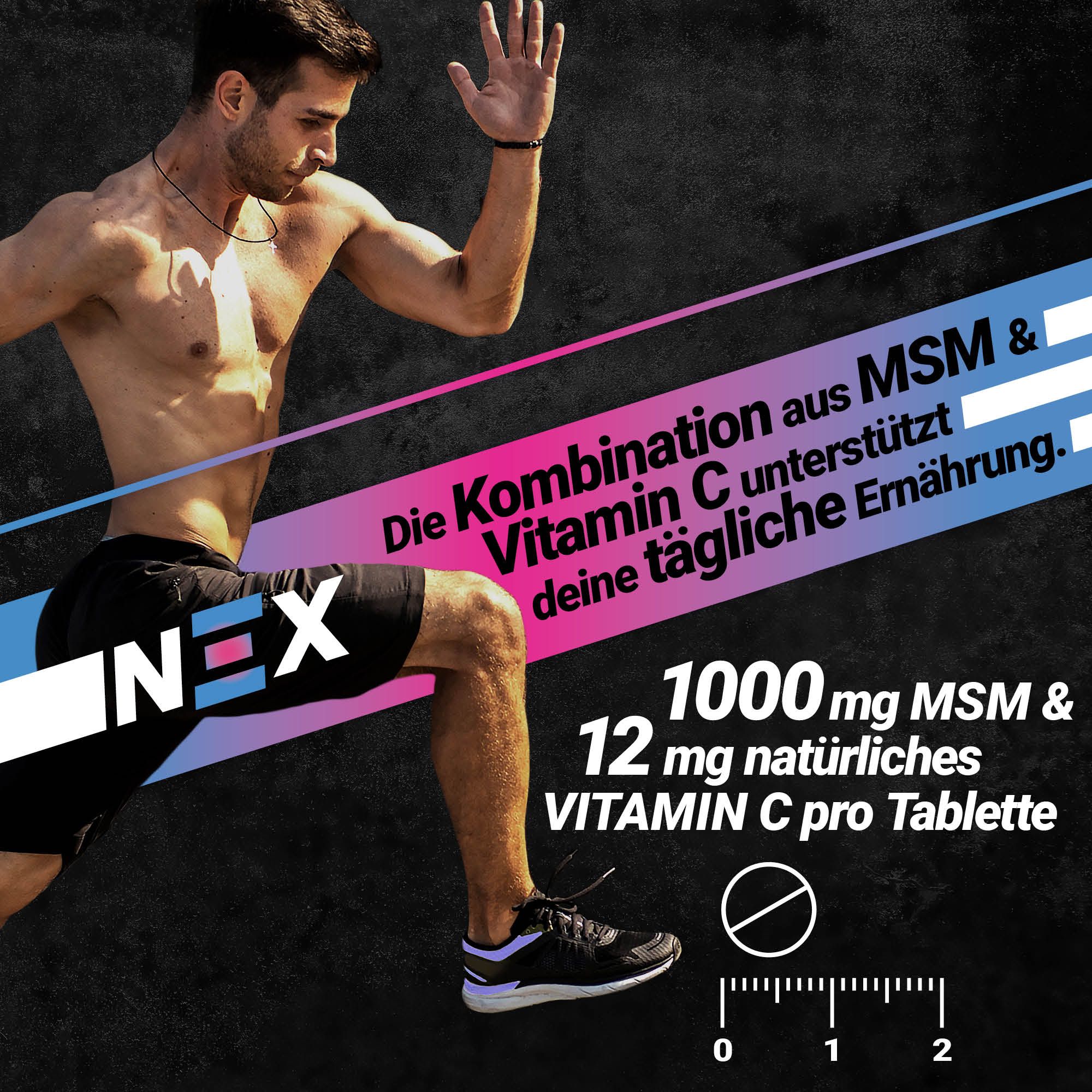 NEX MSM + Vitamin C Tabletten