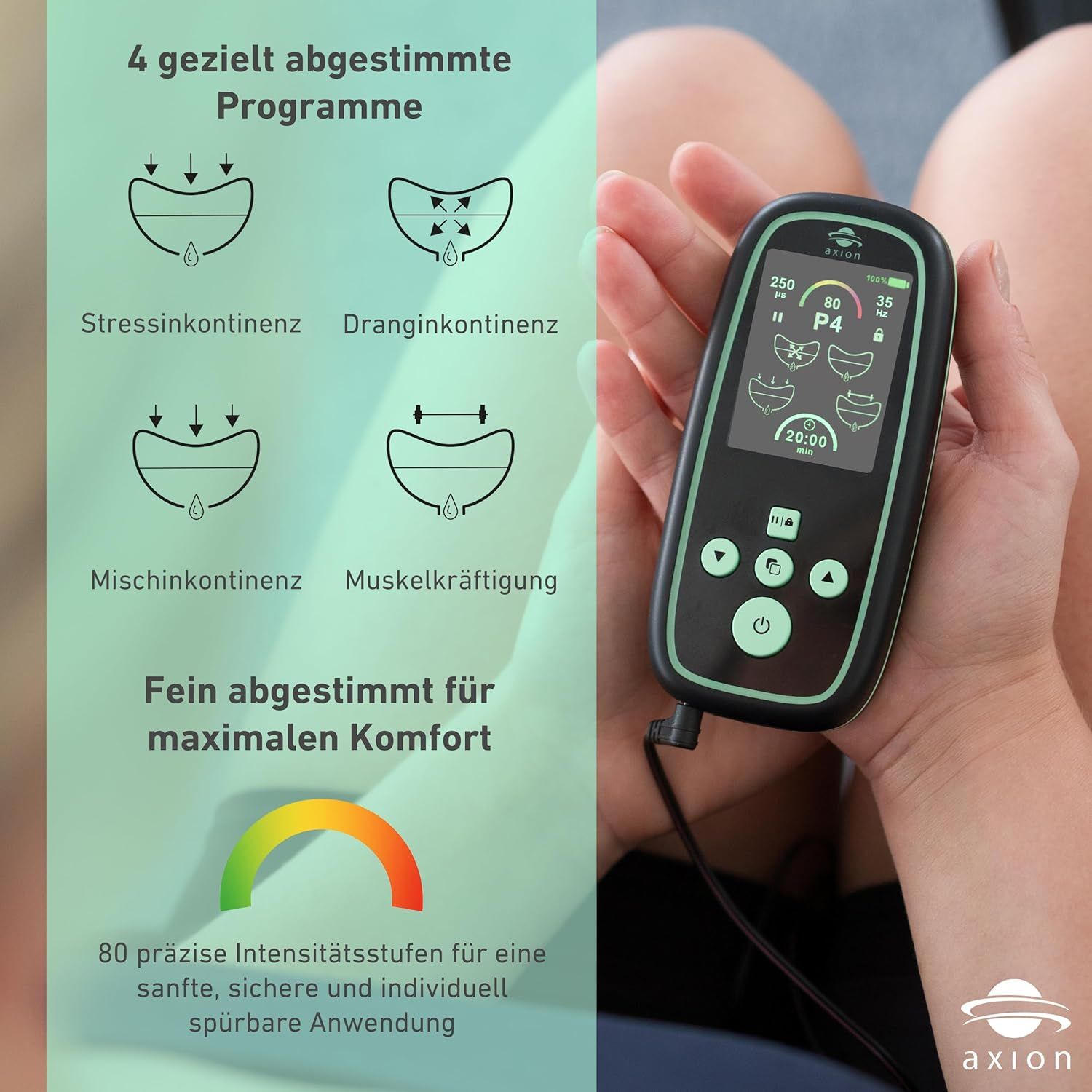 axion® I-3000 Beckenbodentrainer Set für Frauen