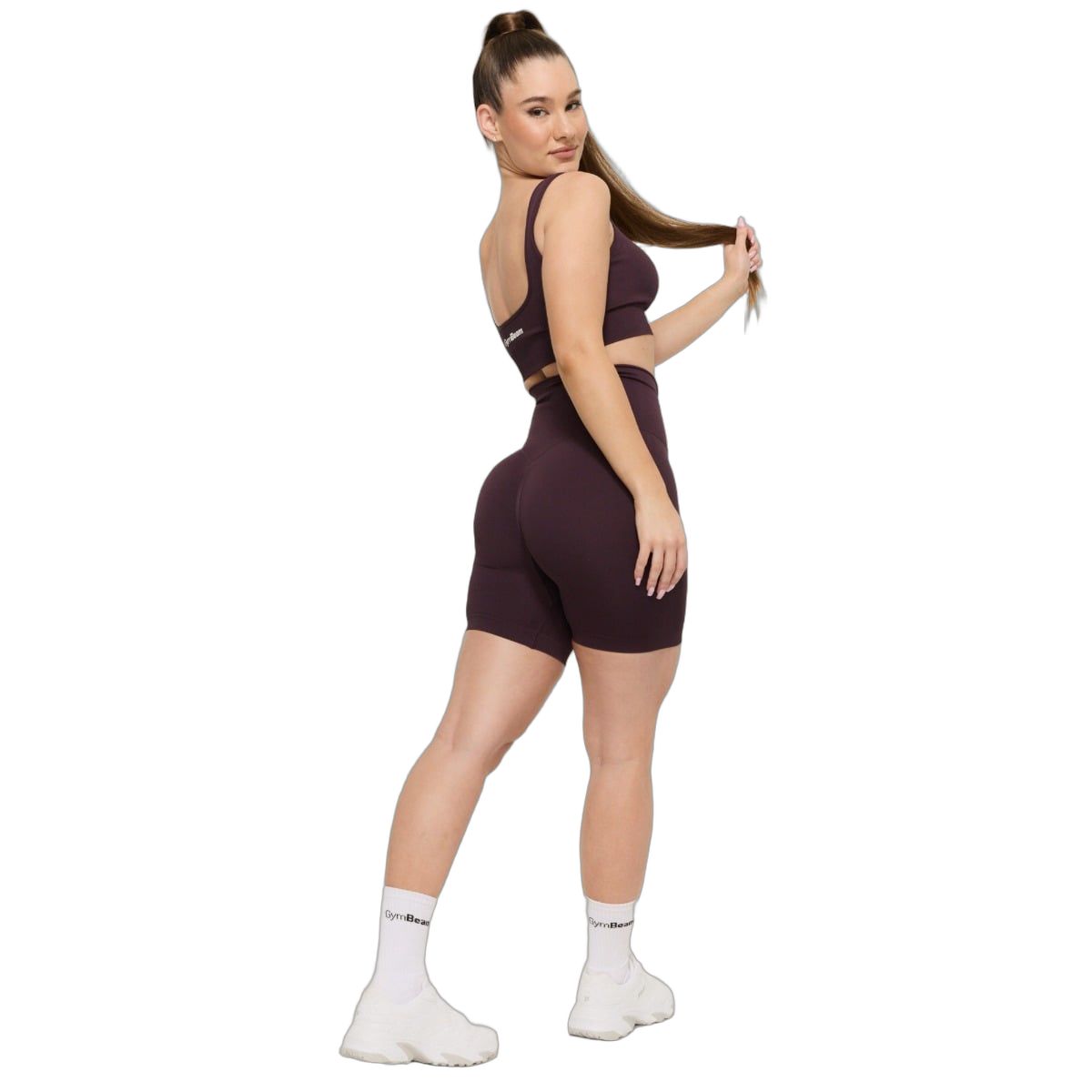 GymBeam Shorts Damen slim nahtlos mit hoher Taille in Eclipse 1 St
