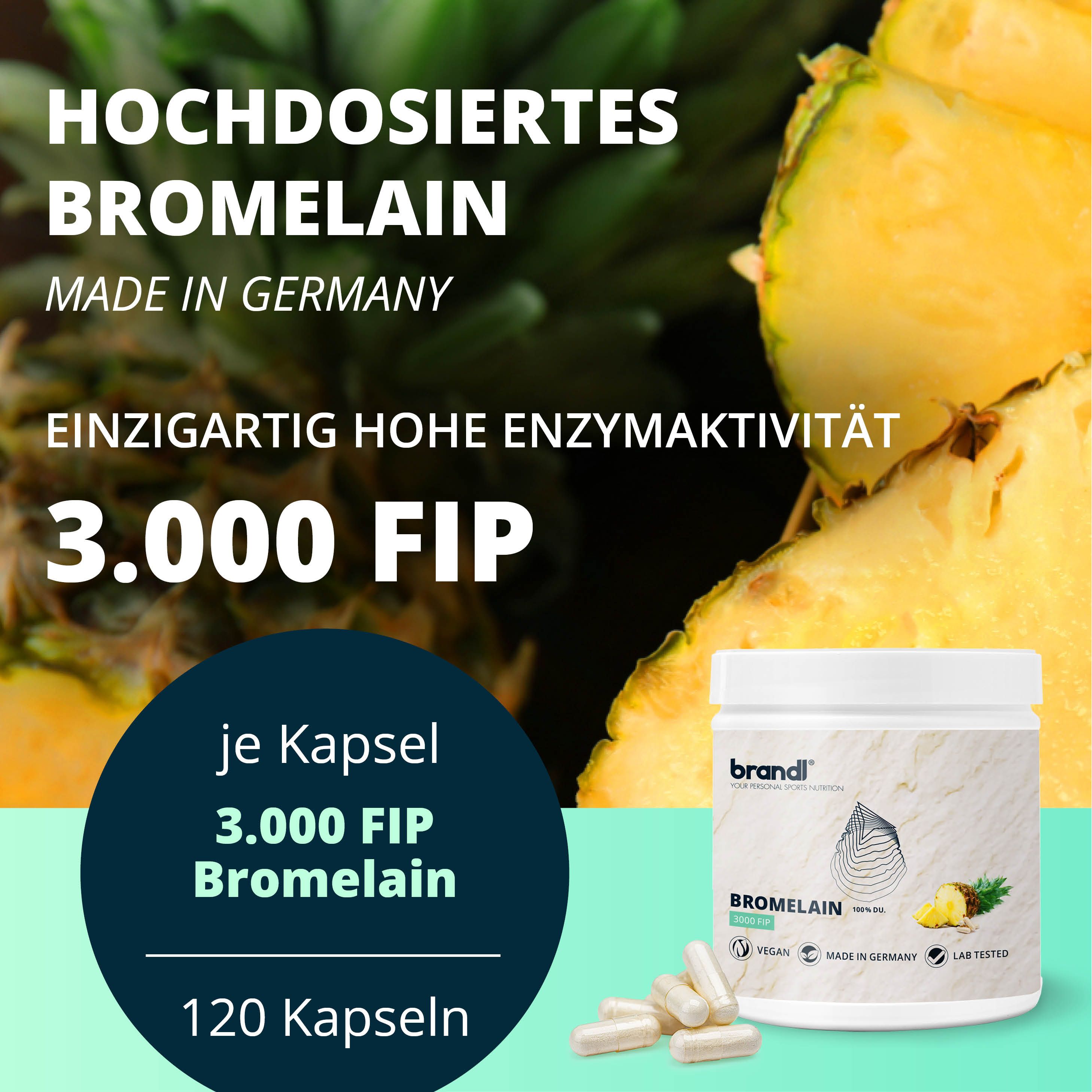 brandl® Bromelain | Natürliche Enzyme aus der Ananas