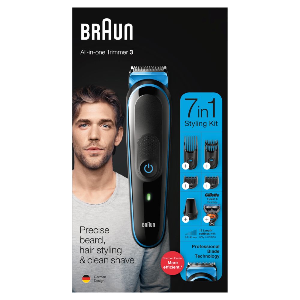 Braun - All-in-One Bartschneider und Haarschneidemaschine "MGK3245" in Schwarz