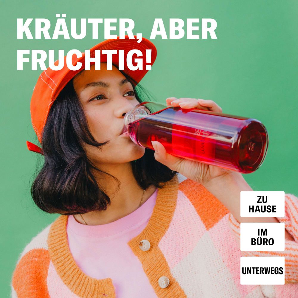 Waterdrop® x Ricola Microdrink  Taster Pack Quartett - Himbeere, Zitrone Minze, Granatapfe & Verbene