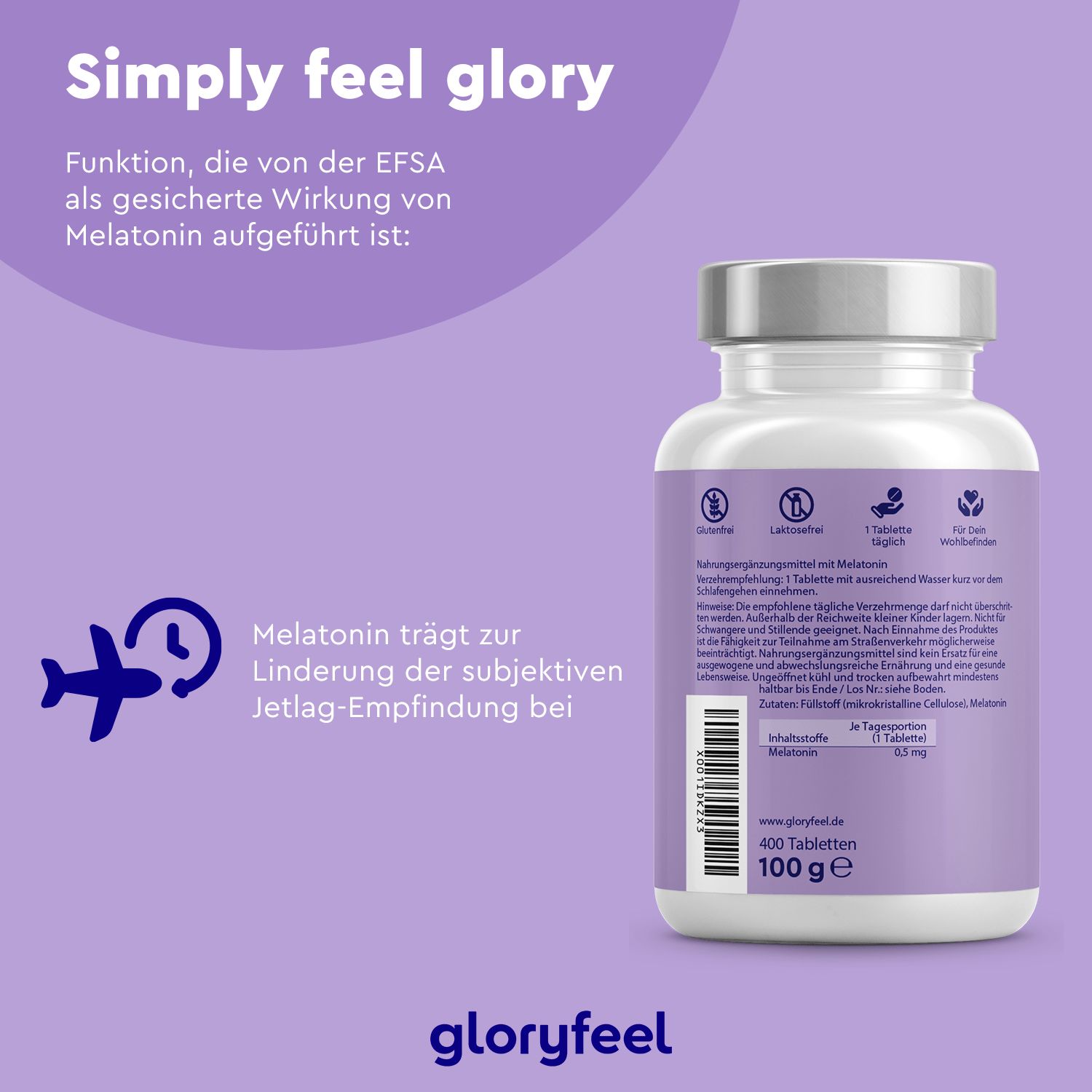 gloryfeel® Melatonin Tabletten