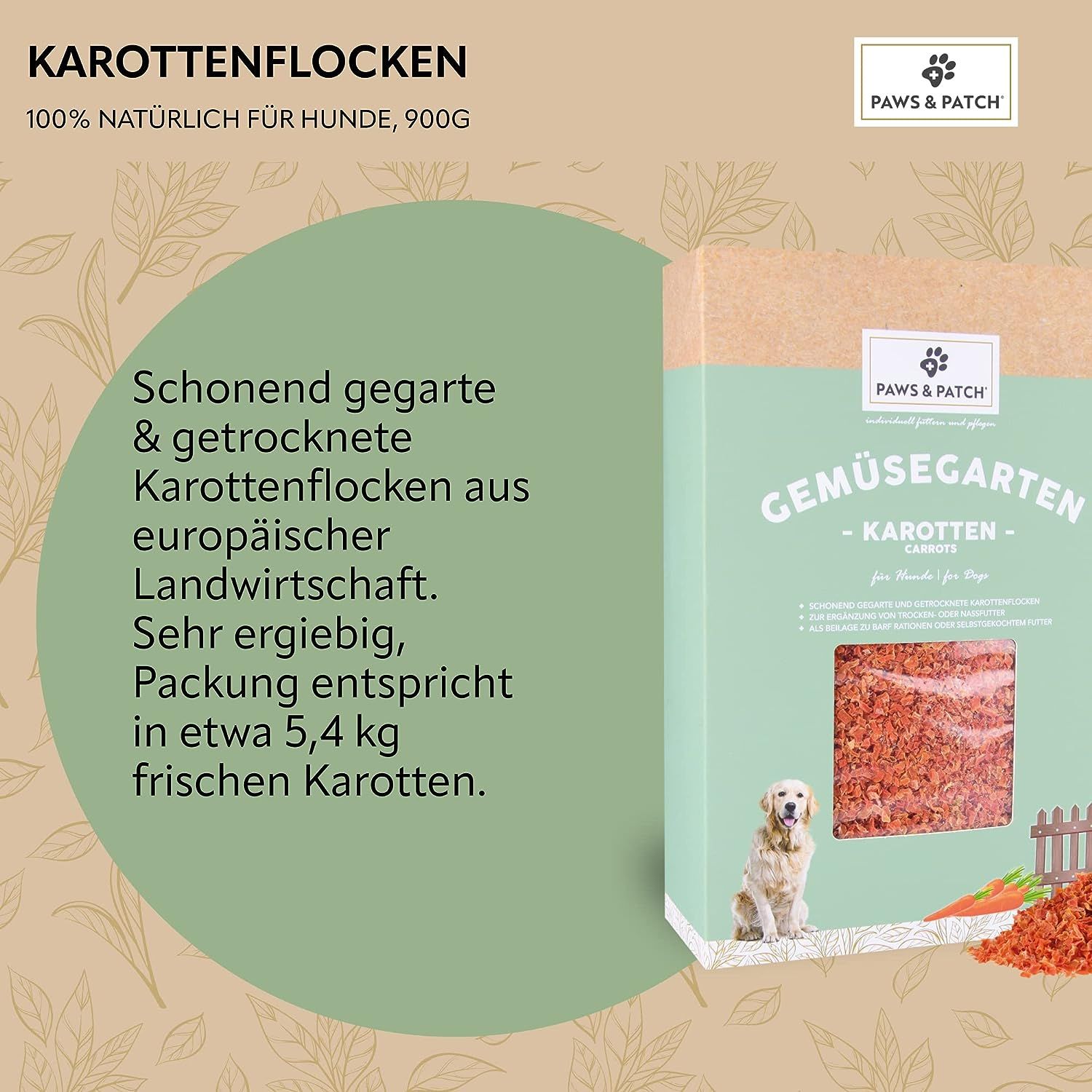 PAWS&PATCH KAROTTENFLOCKEN  für Hunde