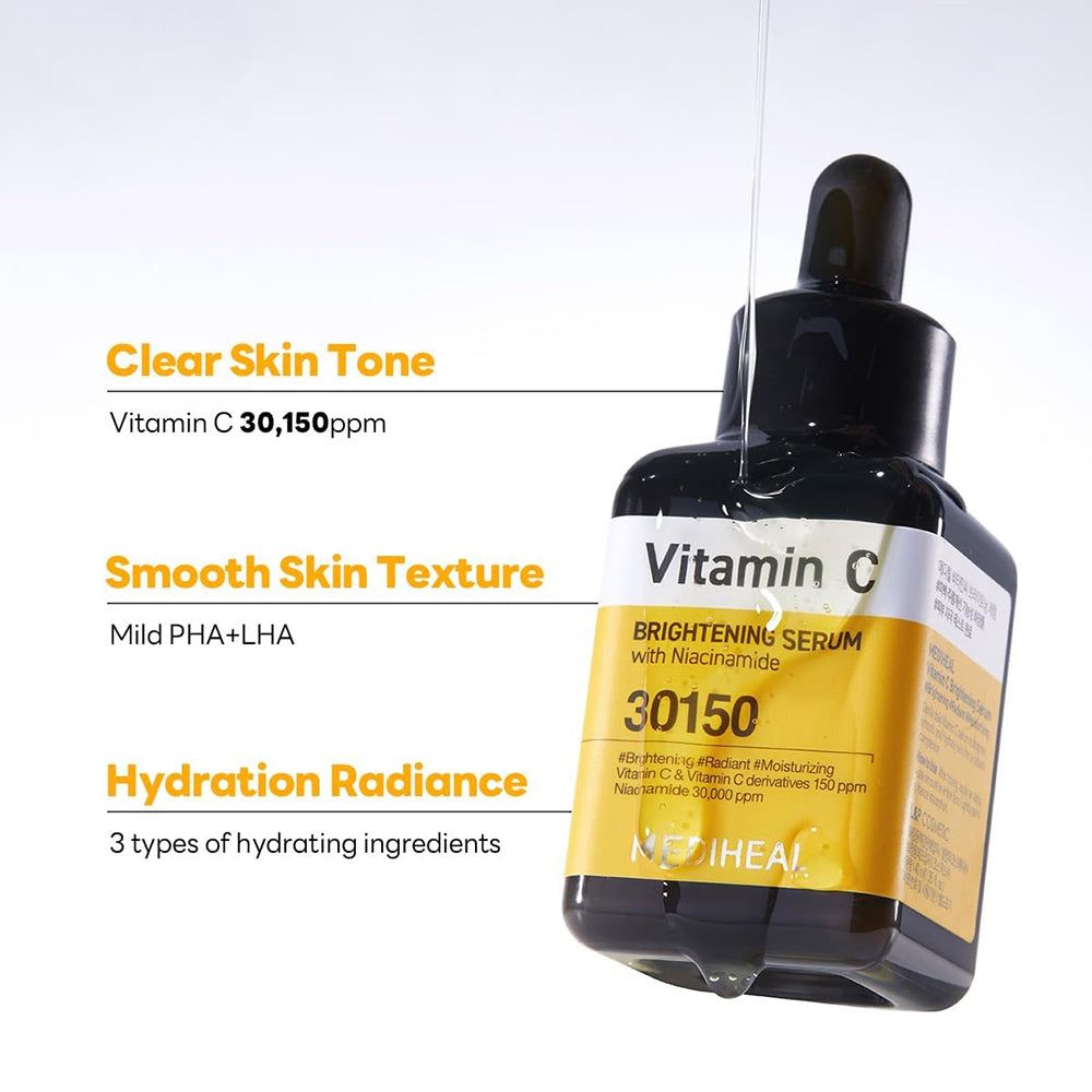 Flasche mit Vitamin C aufhellendem Serum mit Niacinamid, 30150.